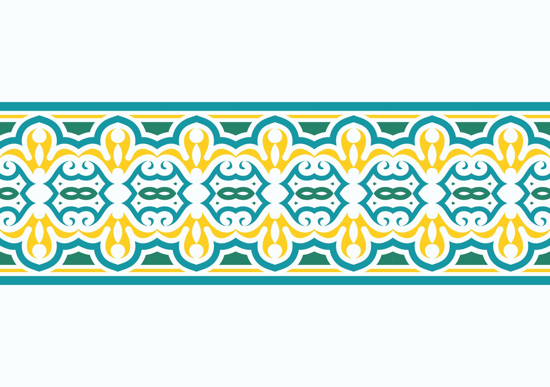 colorful pattern border pattern design Free Vector