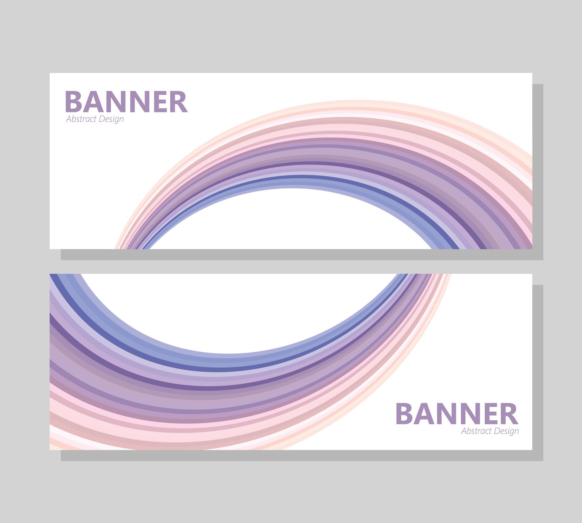 colorful abstract wave banner design Free Vector