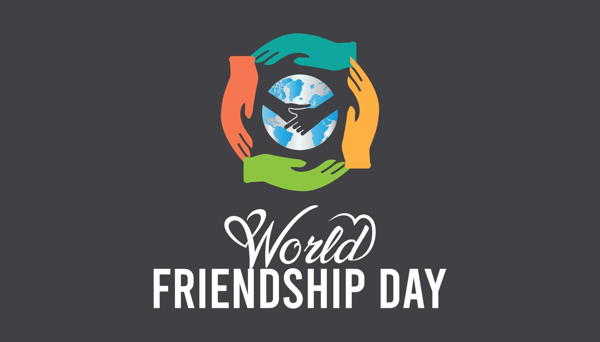 World Friendship Day every year in July. Template for background, banner, card, poster with text inscription. Free Vector