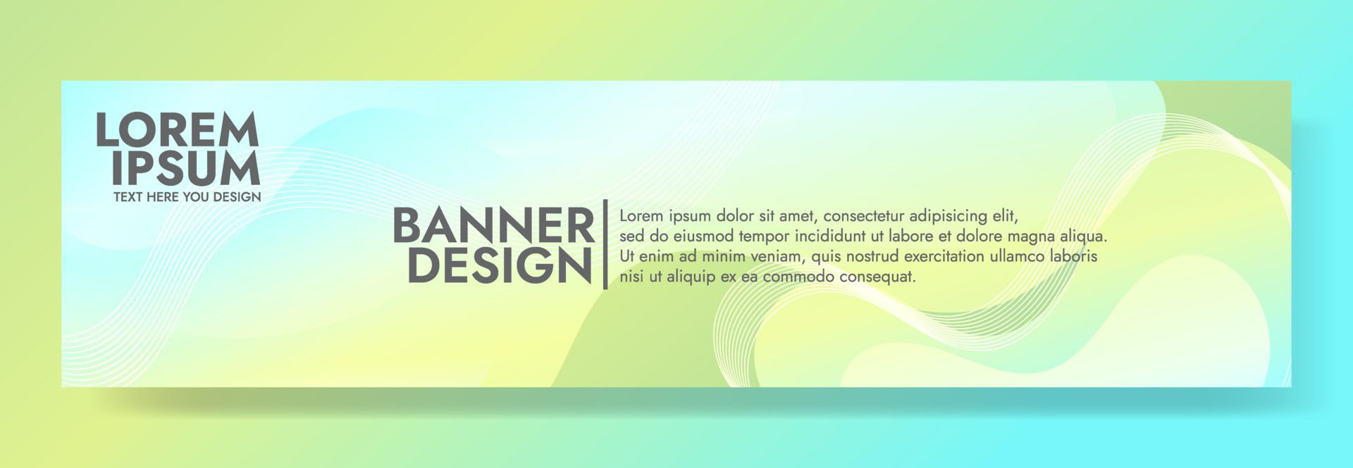 
									Abstract Green Fluid Wave Banner Template Free Vector