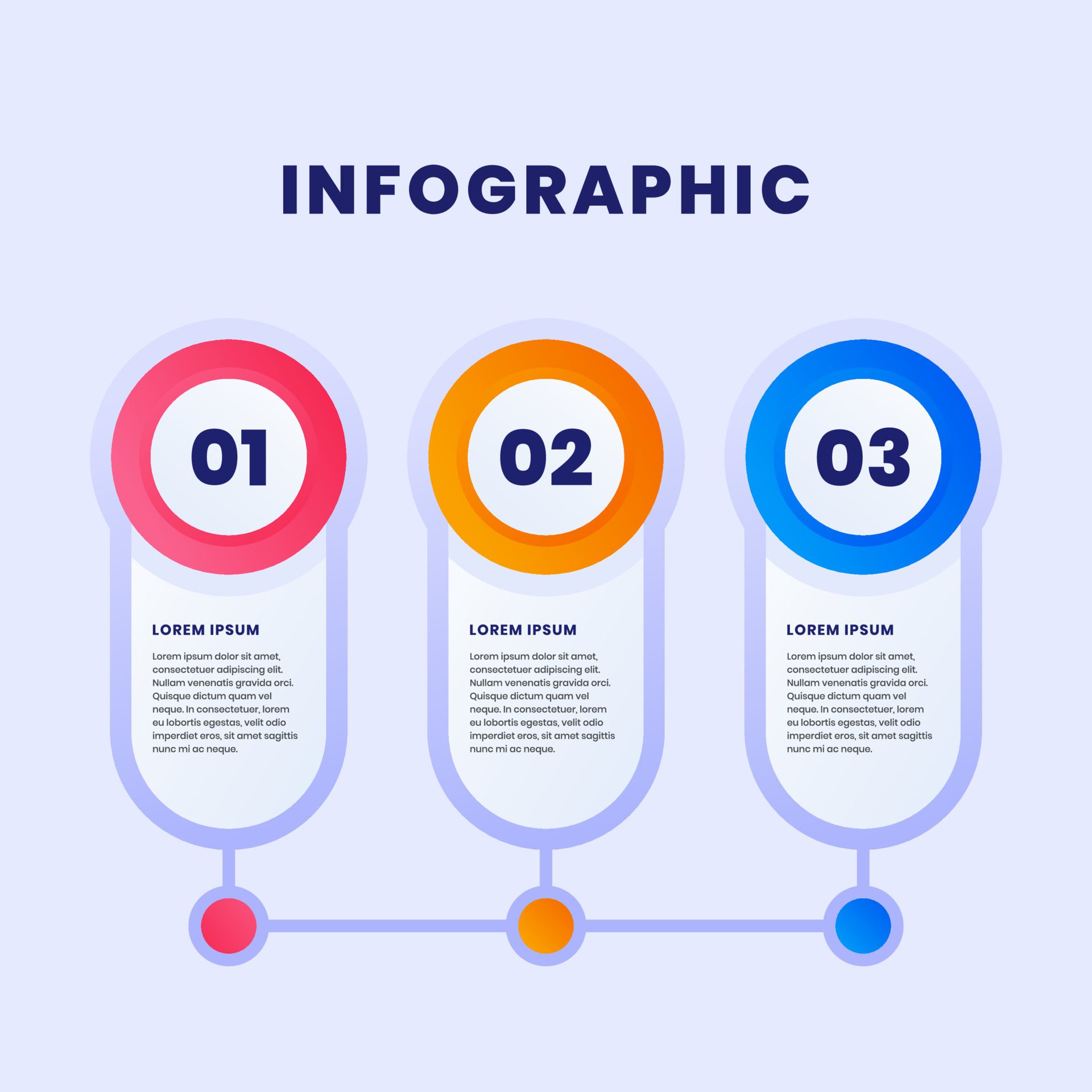 Infographic color gradient with concept business graphic template Free Vector and Free SVG