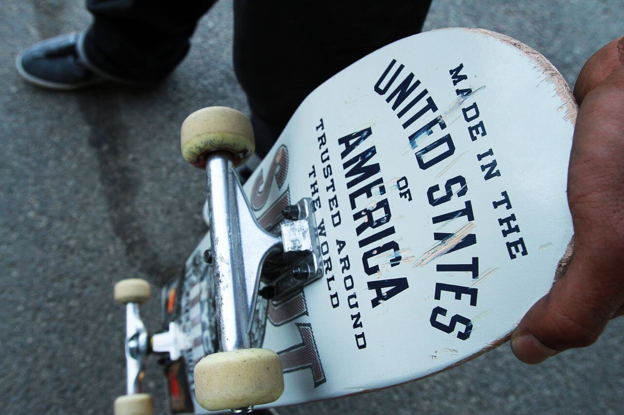 Overhead Skateboard Vintage Stock Free