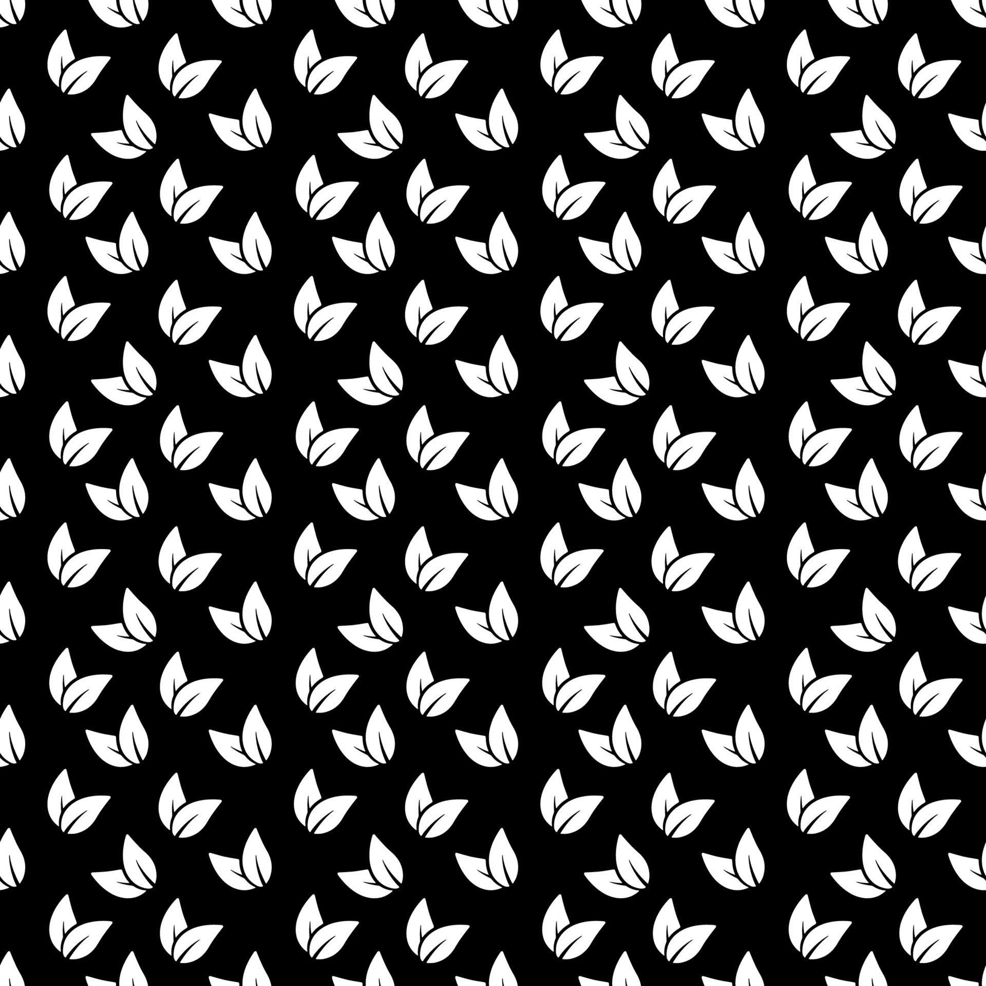 beauty leaves pattern Free Vector