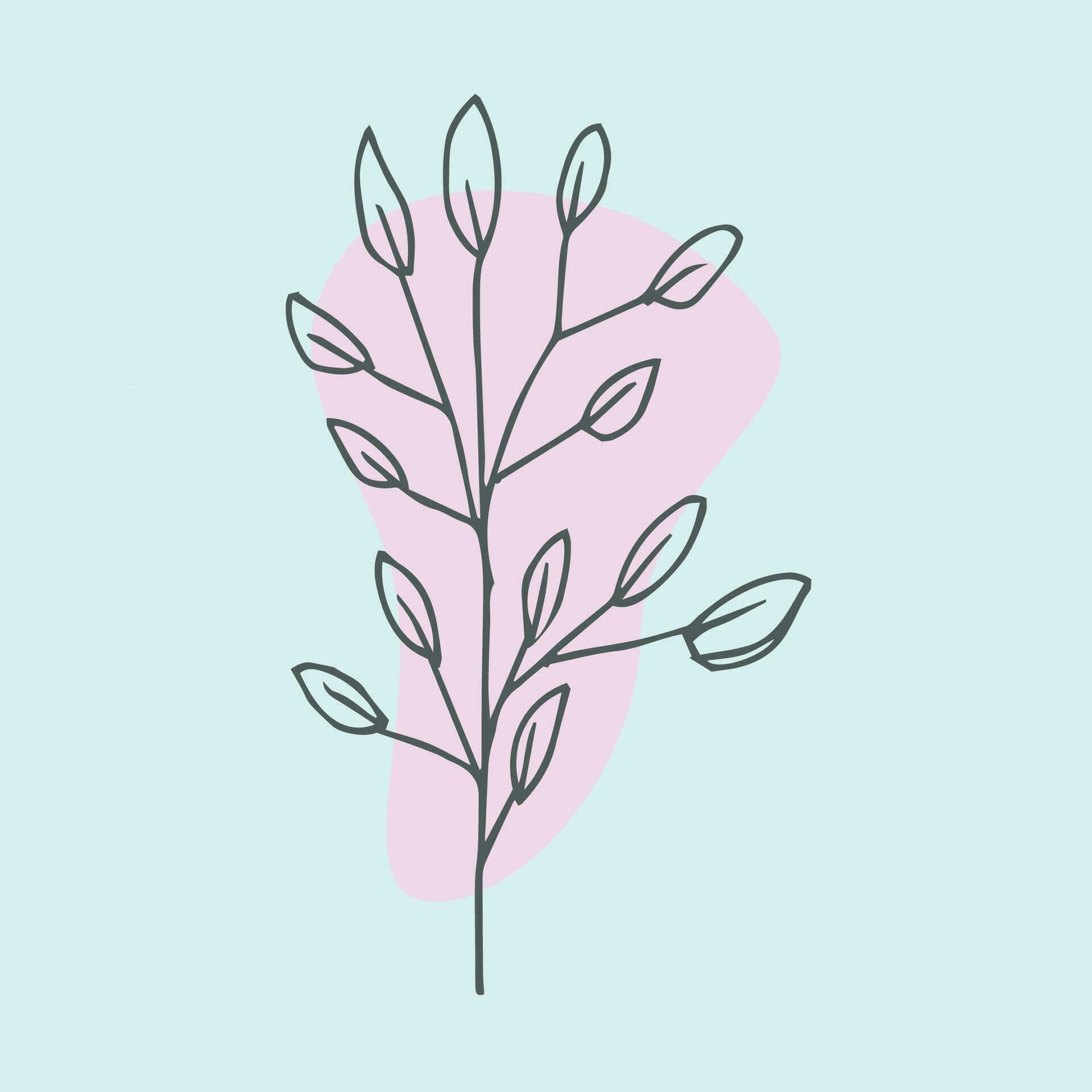 Outlined Hand Drawn Simple Flower Stock Free