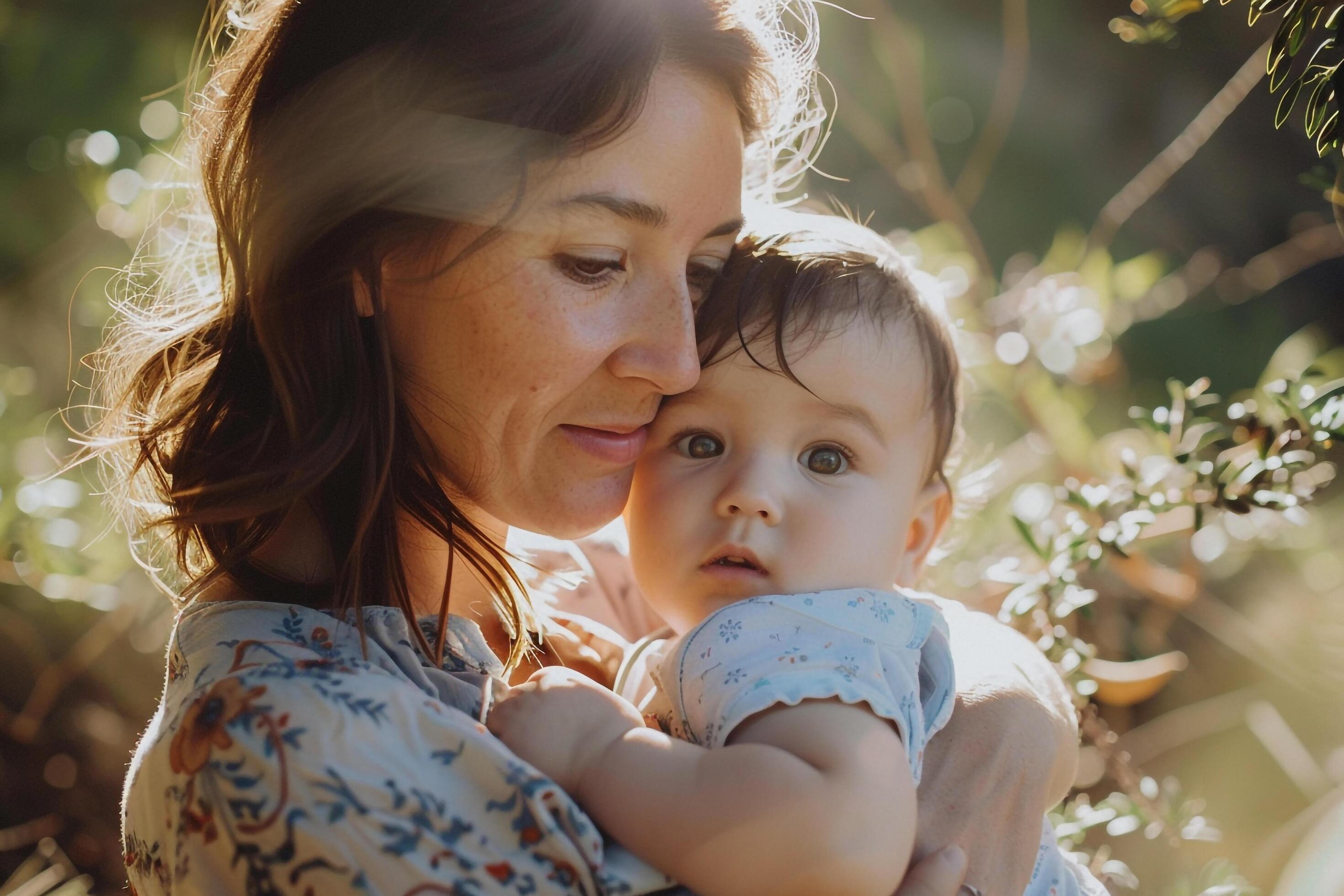 Family Portrait in NaturalHighlighting Warm and Genuine Family Moments Stock Free