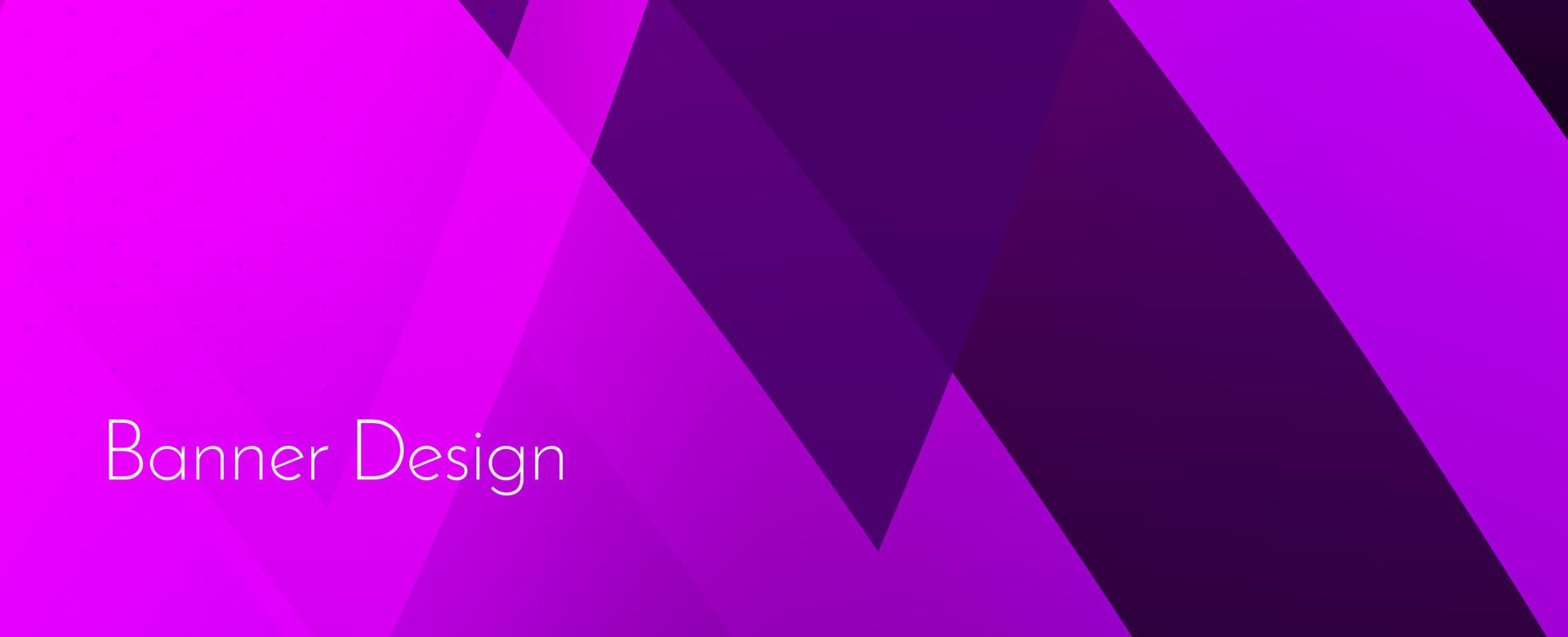 
									Abstract geometric purple modern stylish smooth dark banner background Free Vector