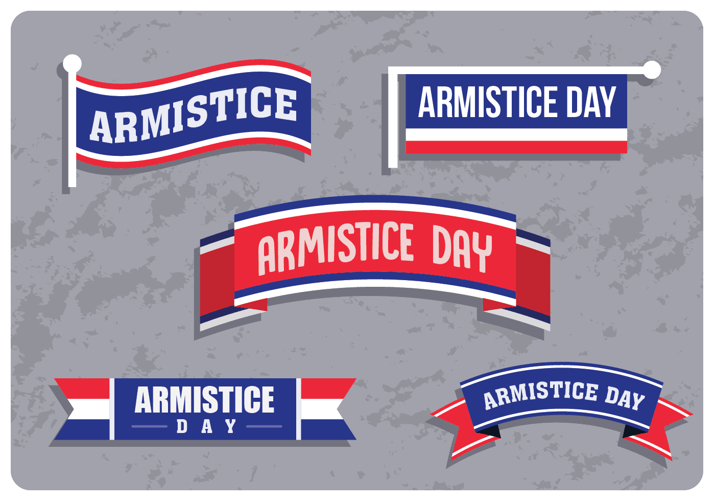 Armistice Day Banners Free Vector and Free SVG