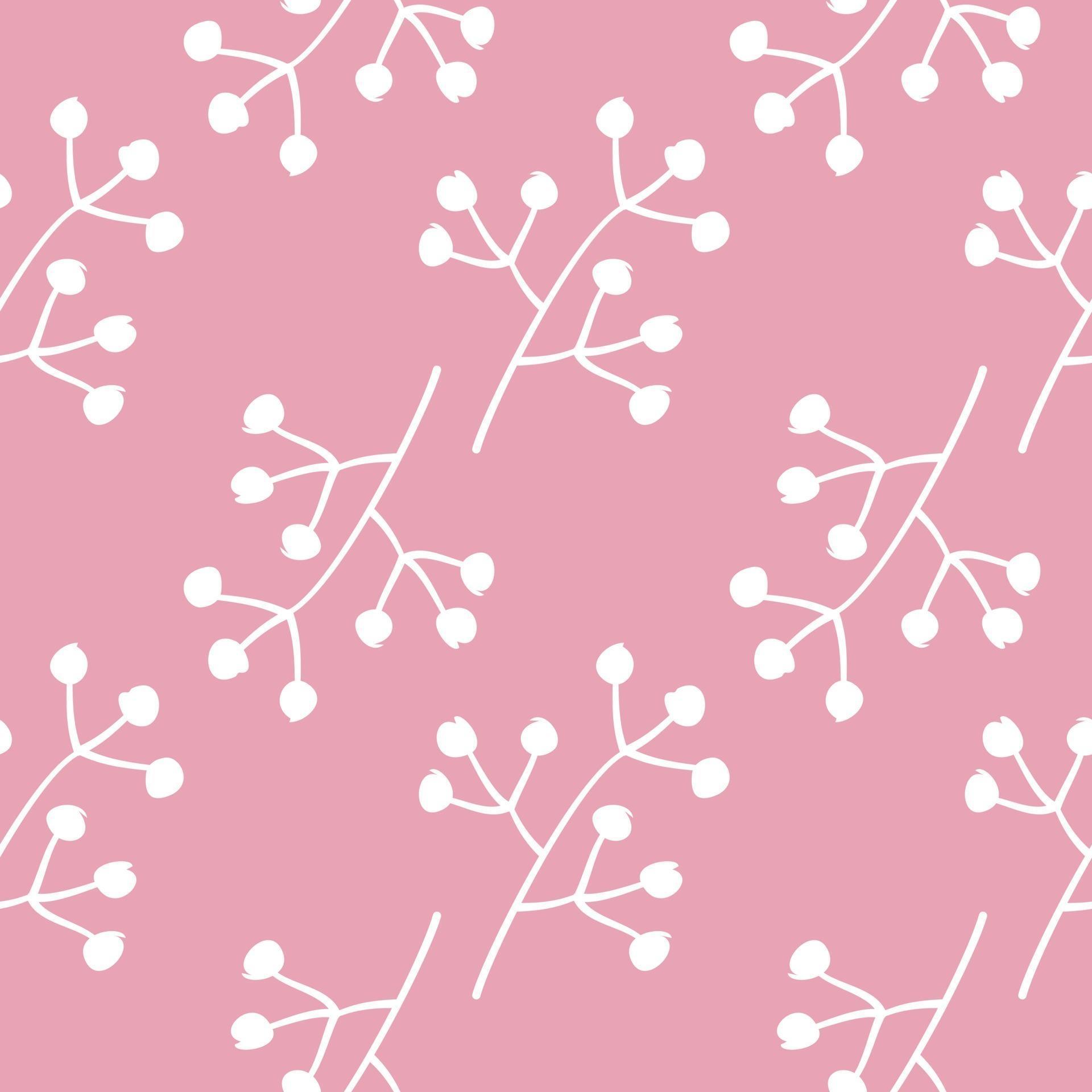 Cute Simple Flora Seamless Pattern Stock Free