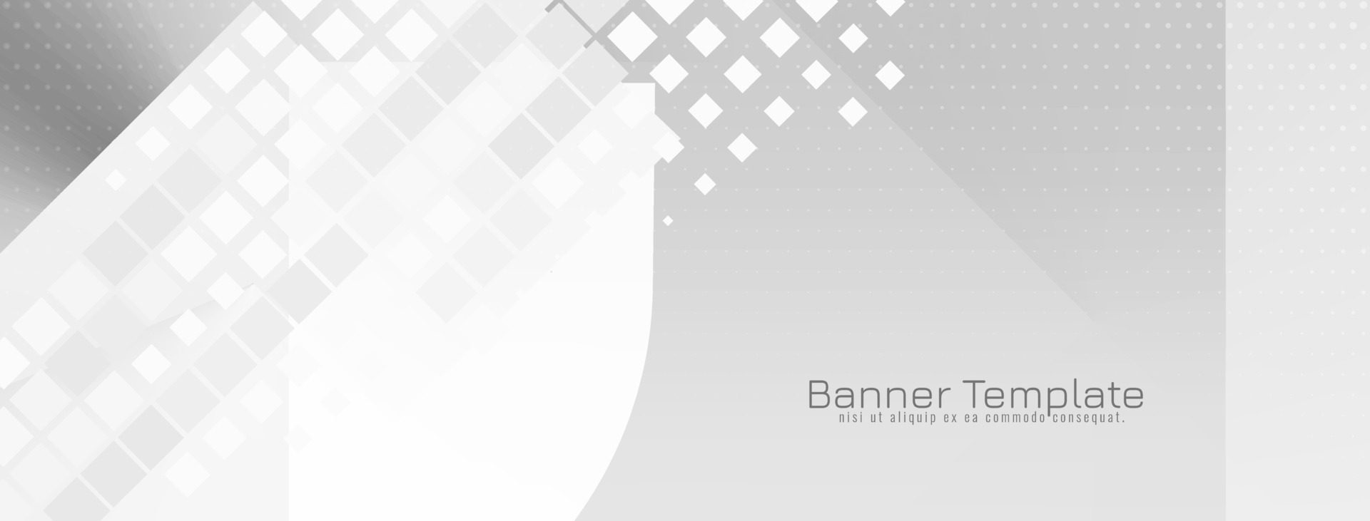 Abstract modern gray color geometric trendy banner design Free Vector