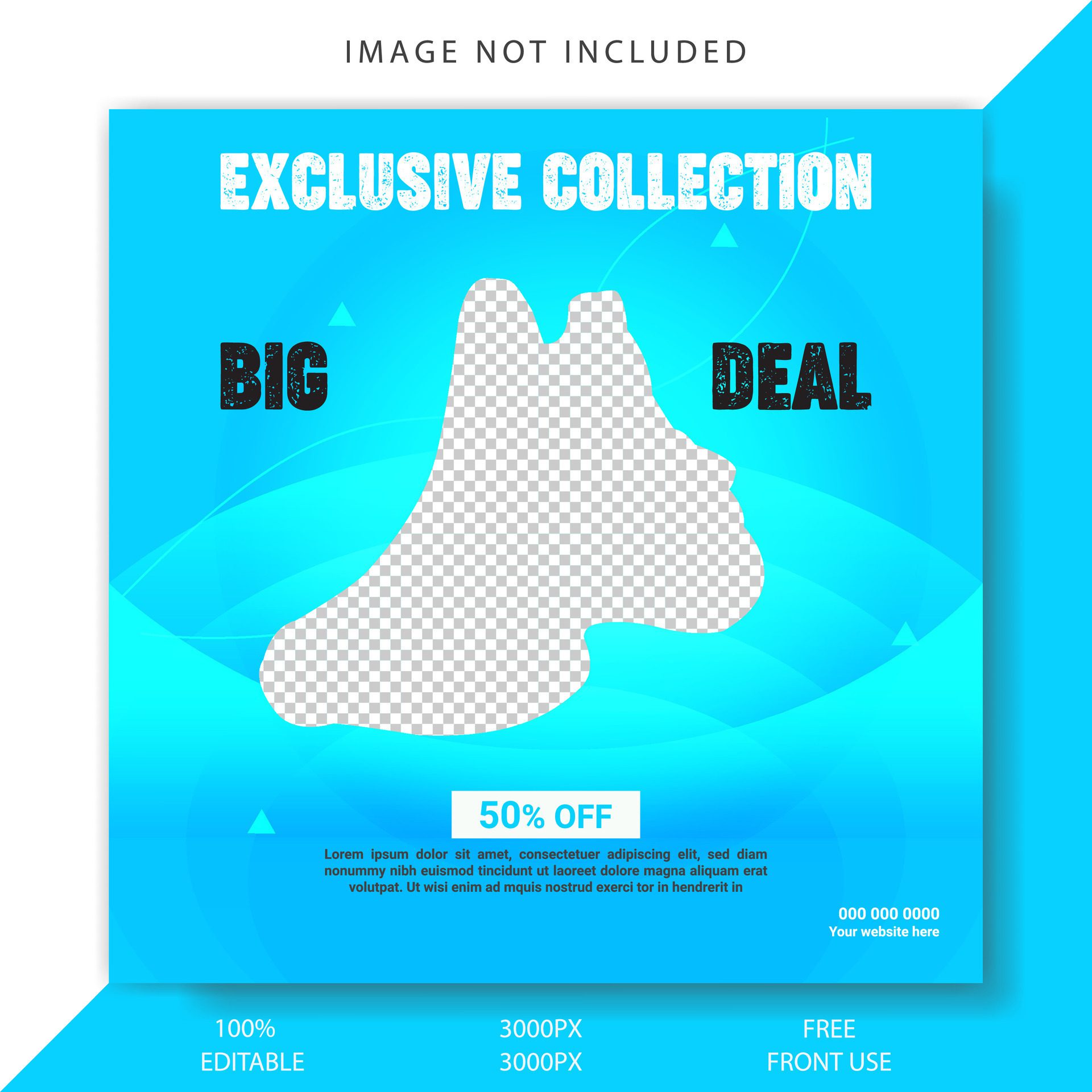 Social shoe banner design template Free Vector