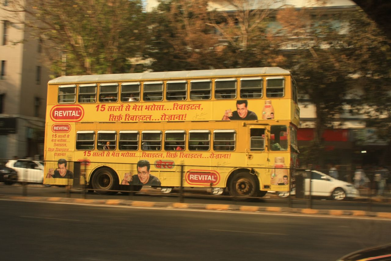 Double Decker Bus Mumbai Stock Free