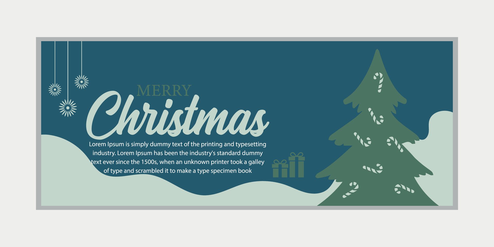 merry christmas banner set and happy new year banner, social media cover and web banner Free Vector