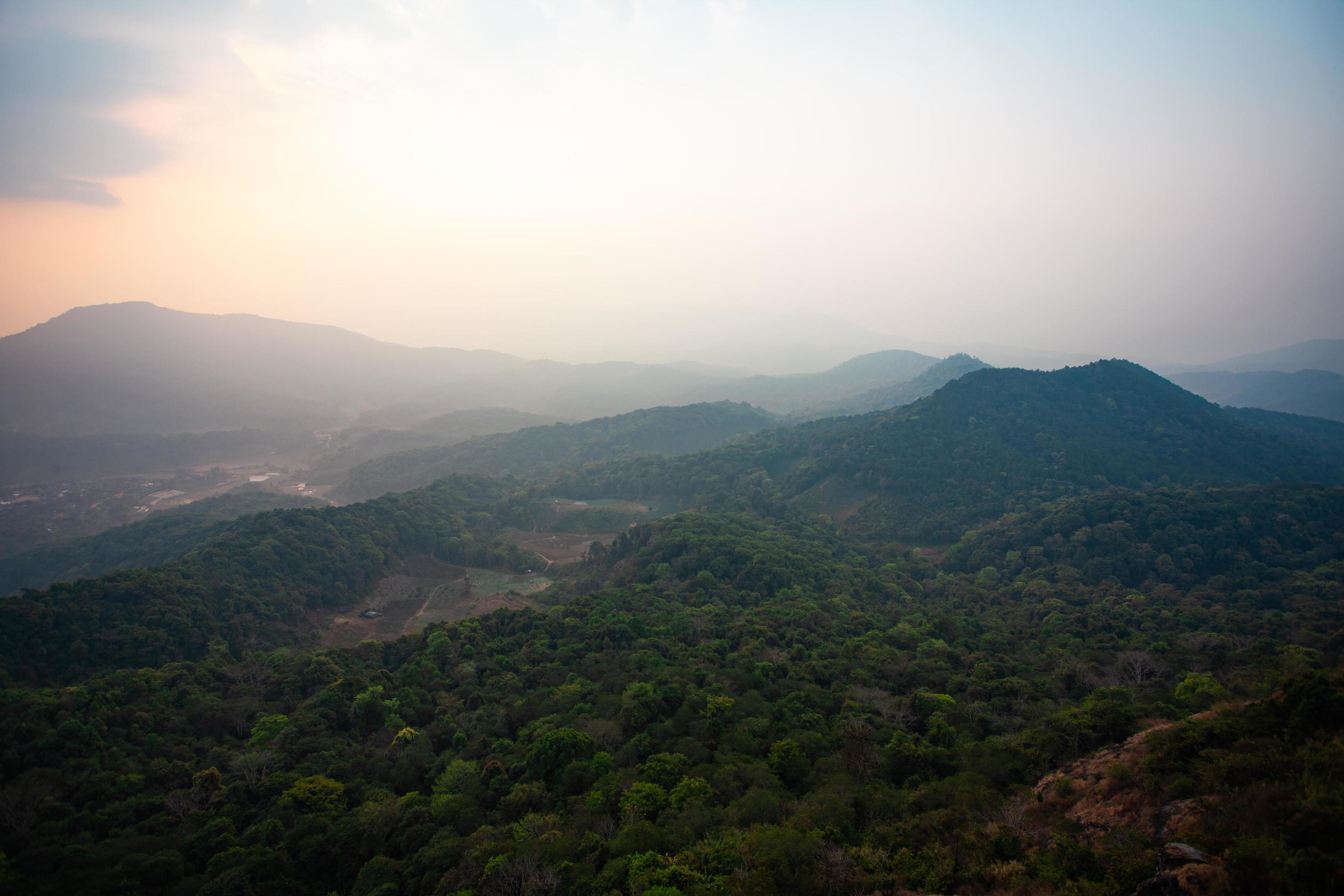 Viewpoint Pha Khao Noi in Chiang Mai Thailand Stock Free