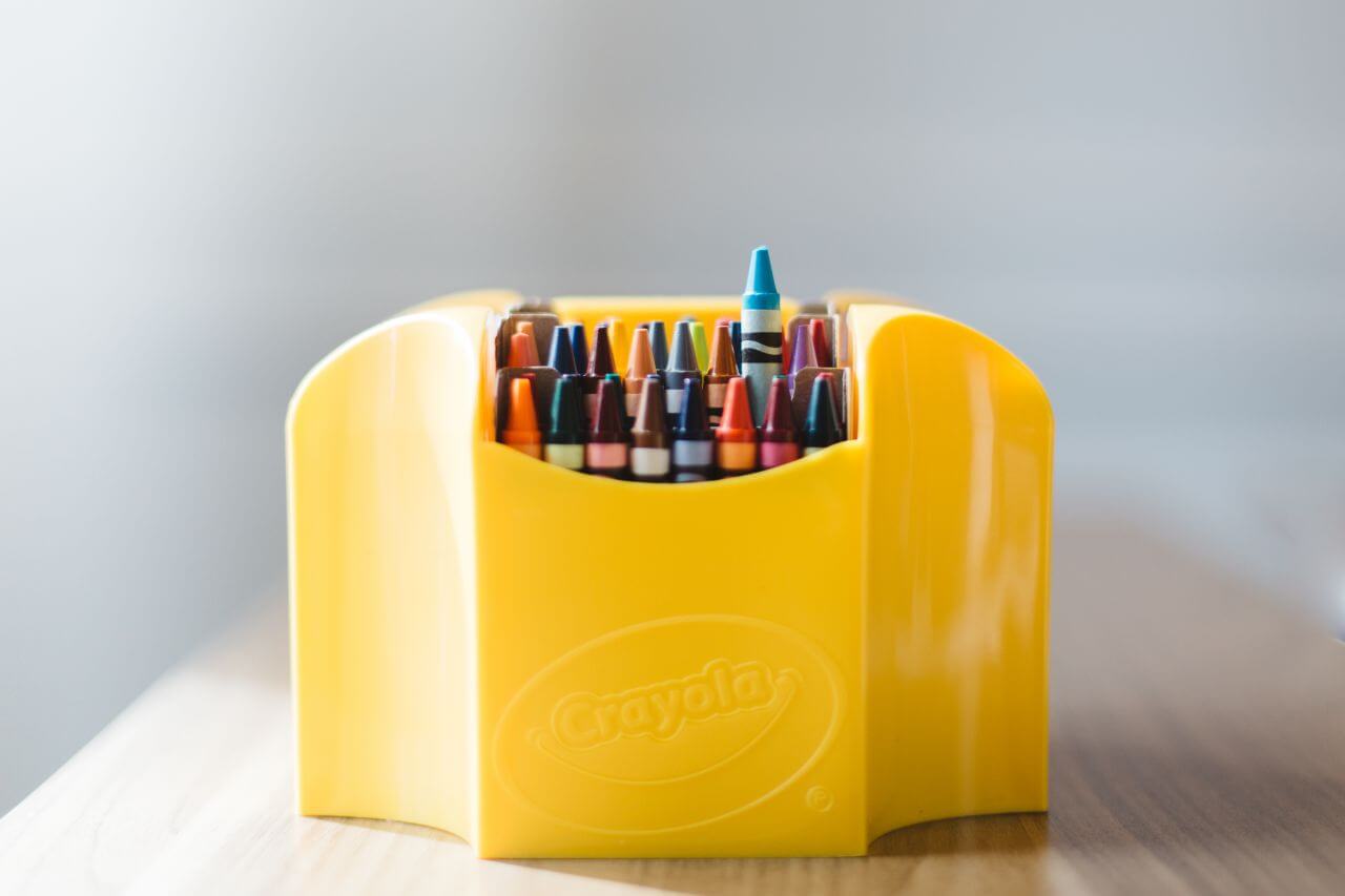 Colorful Crayola Coloring Box Stock Free