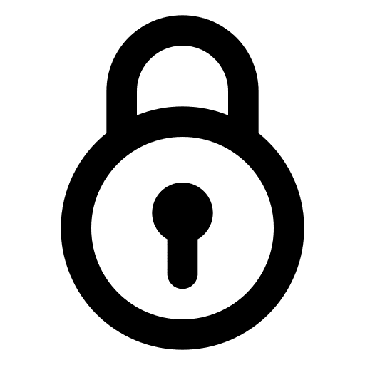 Secure, safe, locked icon