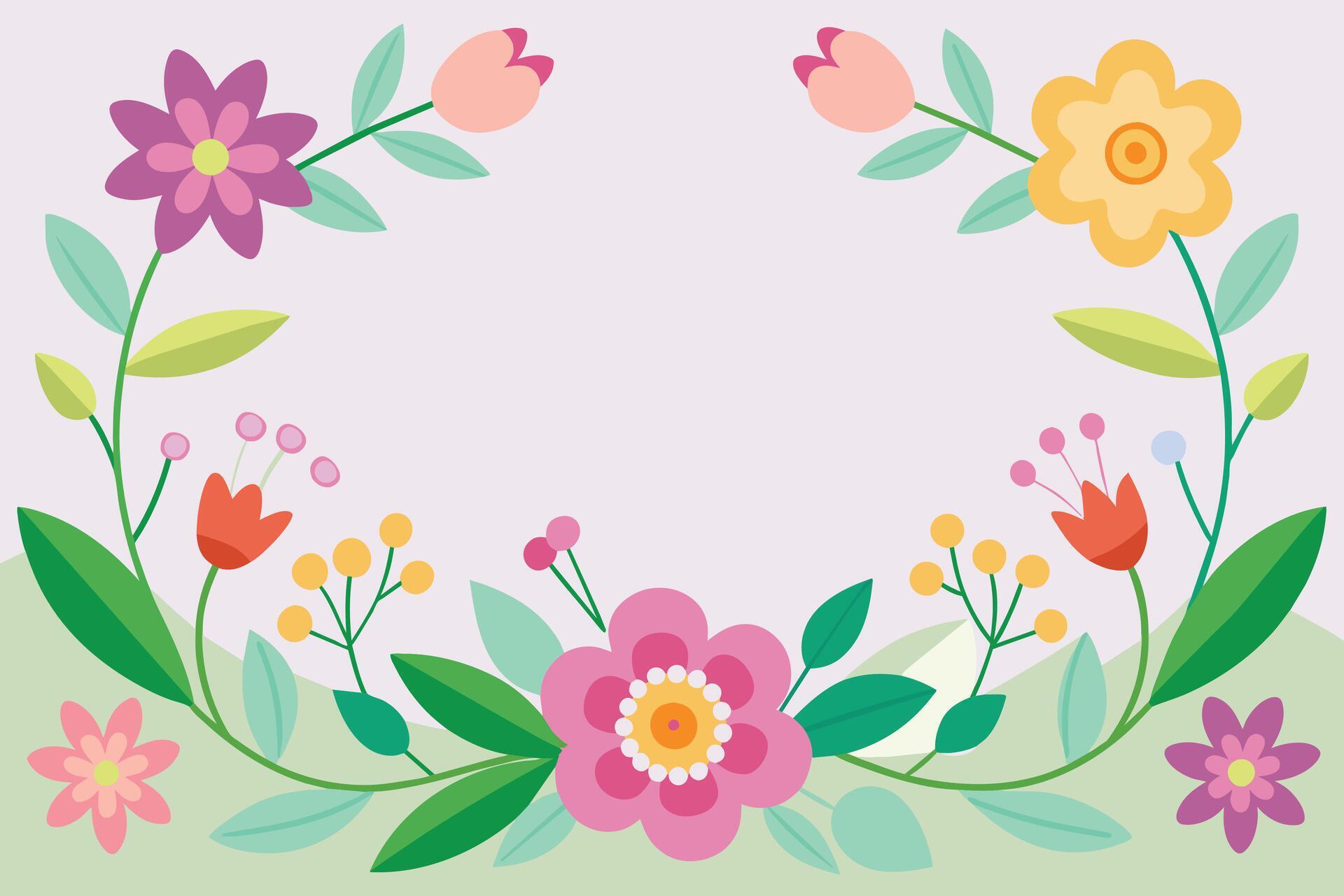 Spring Flower Frame Background Stock Free