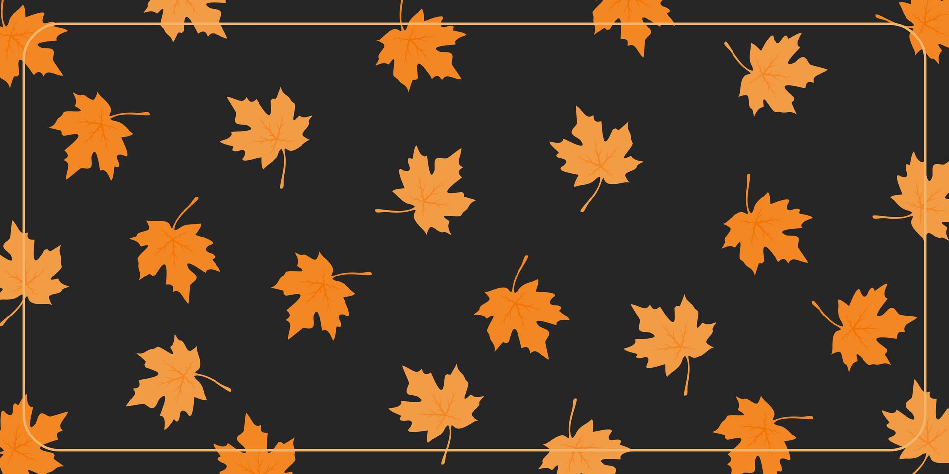 autumn abstract background with maple leaf icons. design for banner, poster, greeting card, social media. Free Vector