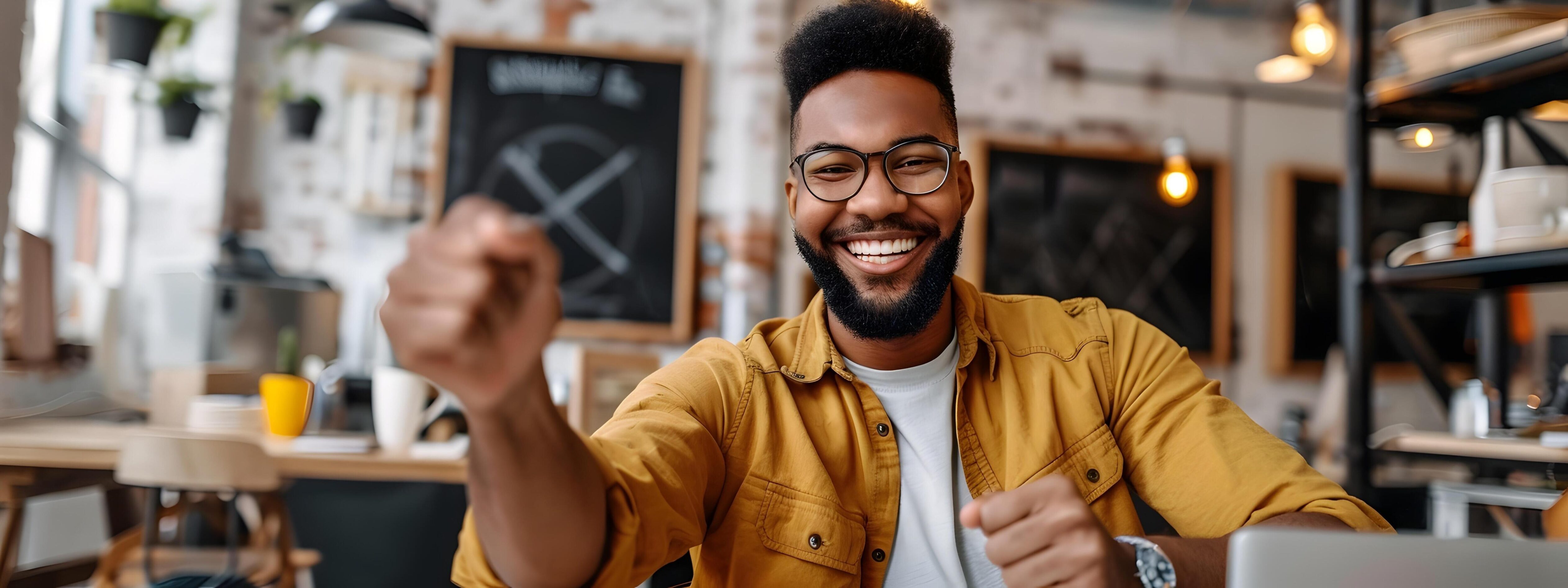 Cheerful Young Corporate Professional Smiling at in Office Setting Stock Free