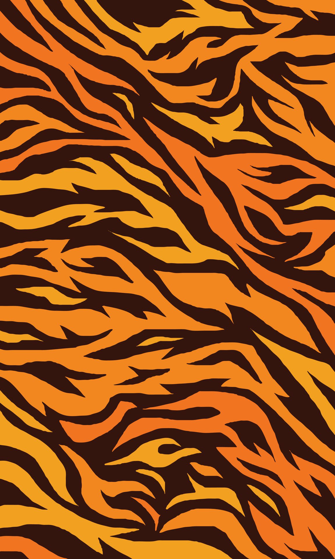 Tiger skin motif fabric template. Abstract wallpaper tiger skin pattern stripes Free Vector