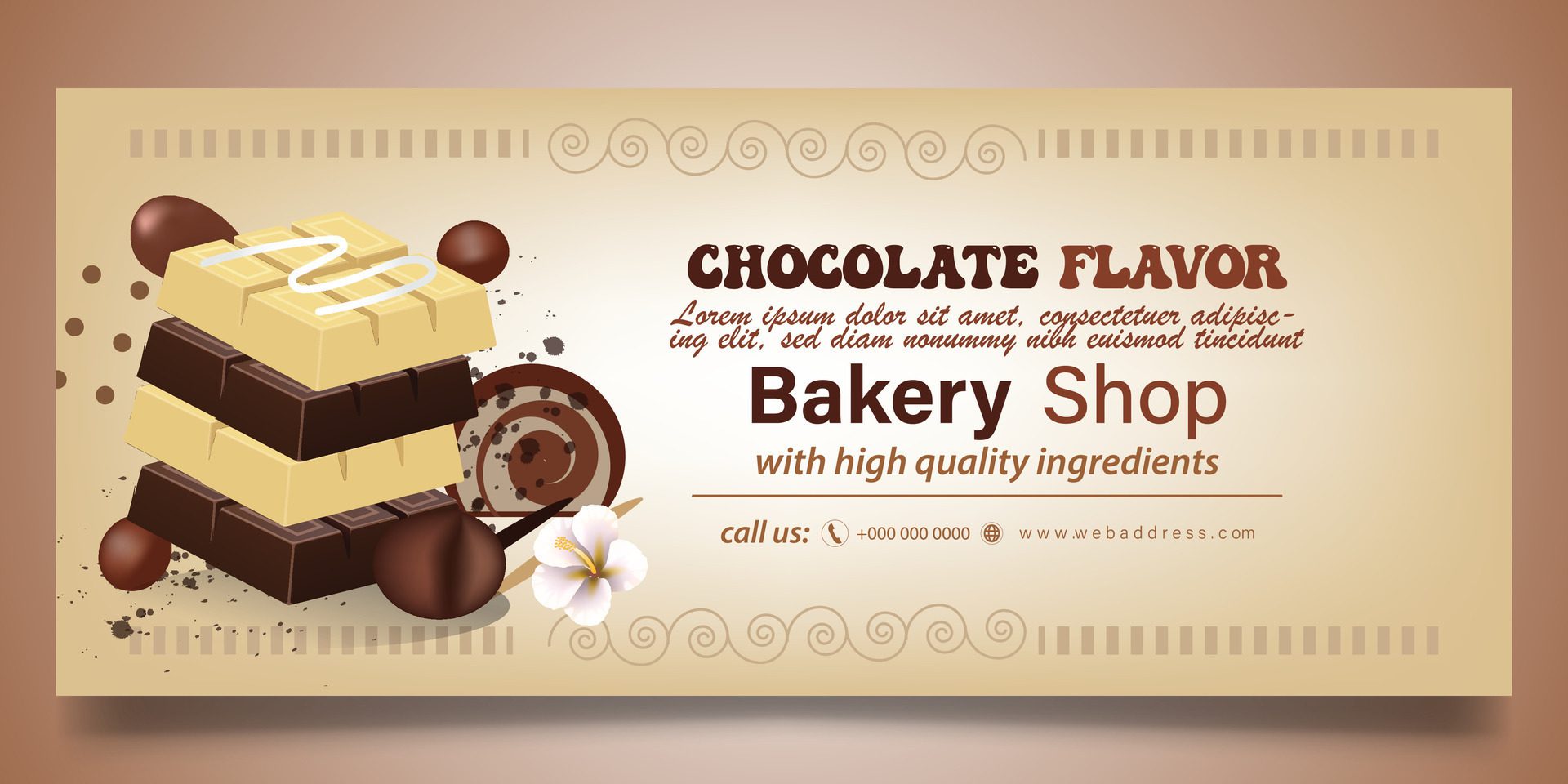 Bakery Shop banner design Free Vector