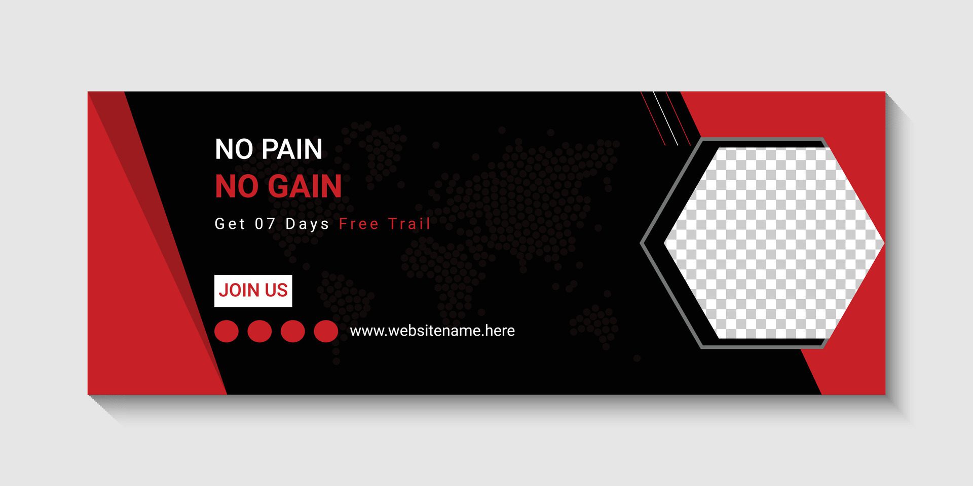 Free vector fitness gym social media web banner design template Free Vector