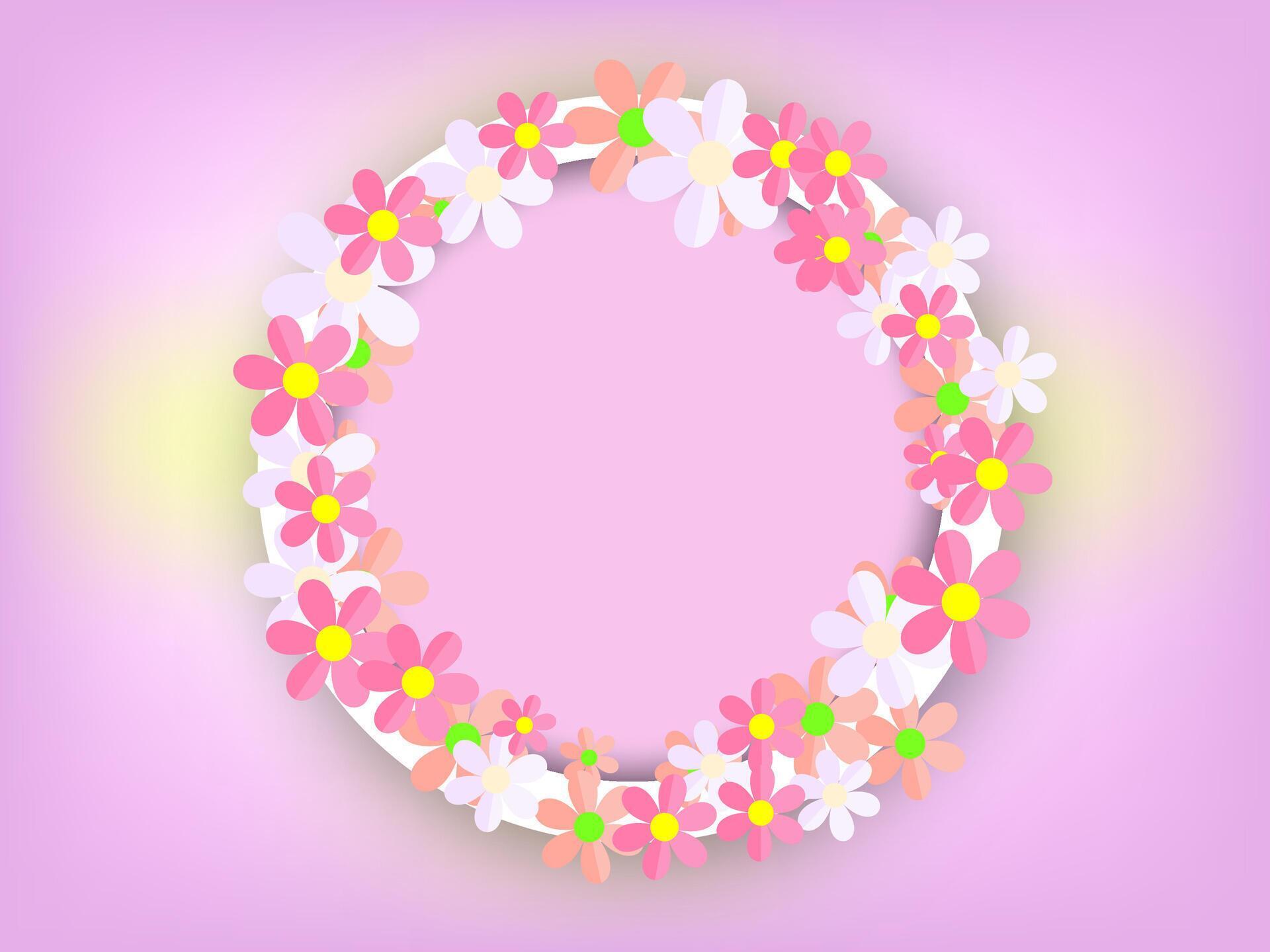 flower vector illustrations background Stock Free