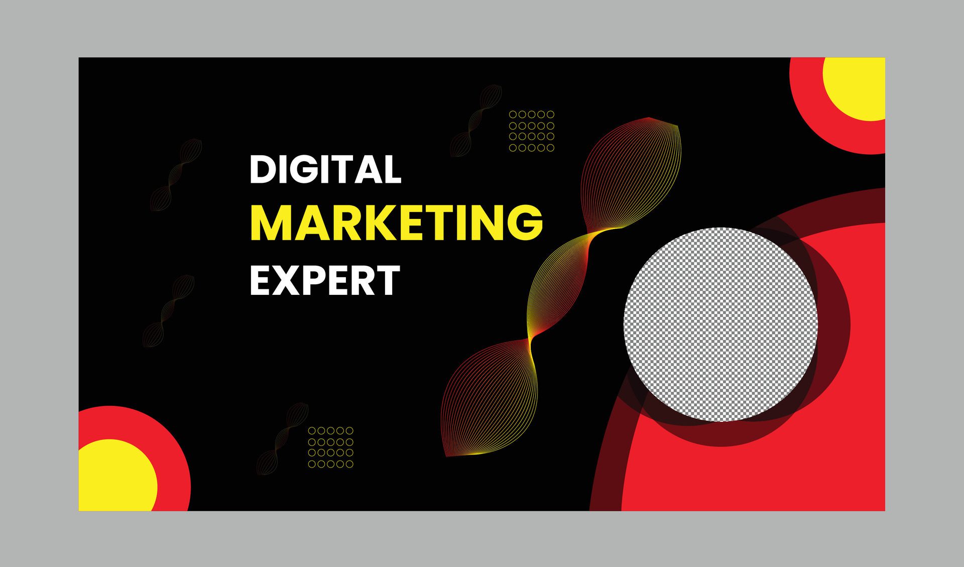 Digital marketing live webinar and corporate web banner template Free Vector