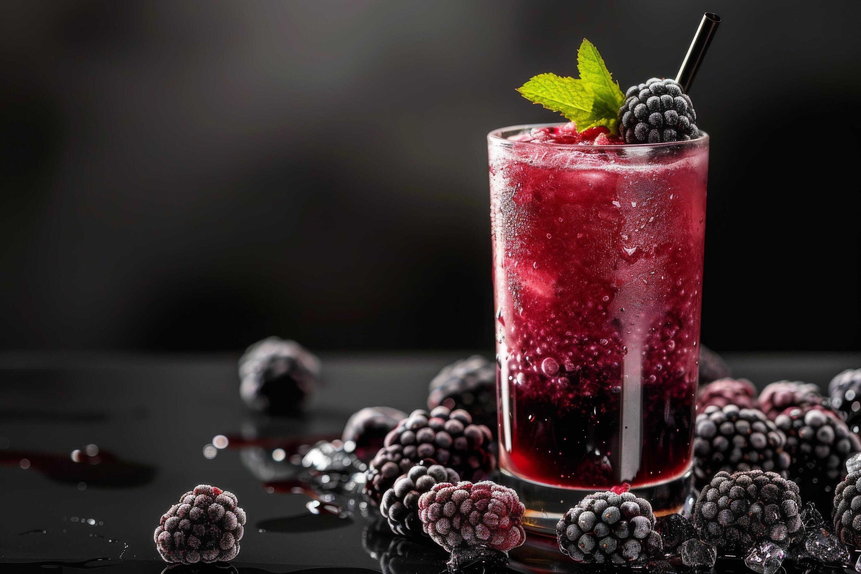 Appetizing blackberry juice backgrounds for graphic projects Stock Free