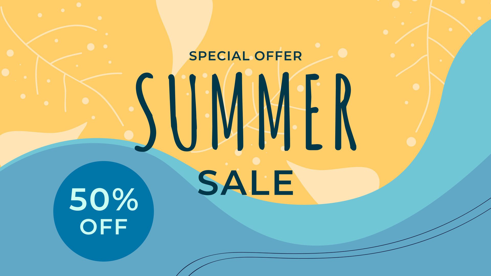 ABSTRACT SUMMER SALE DISCONT BANNER PROMOTION BACKGROUND PASTEL COLOR. GOOD FOR SOCIAL MEDIA POST, COVER , POSTER Free Vector