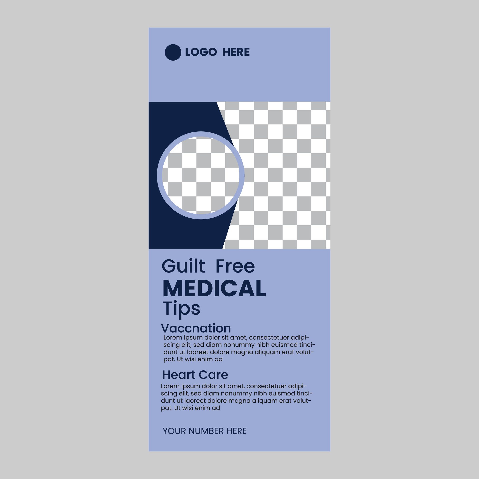 Medical roll up banner Free Vector