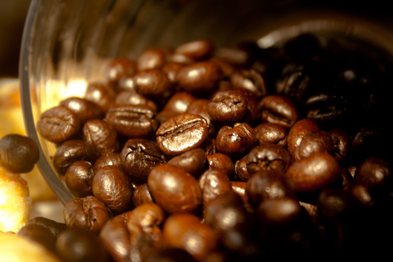 Coffee Beans Bowl Stock Free