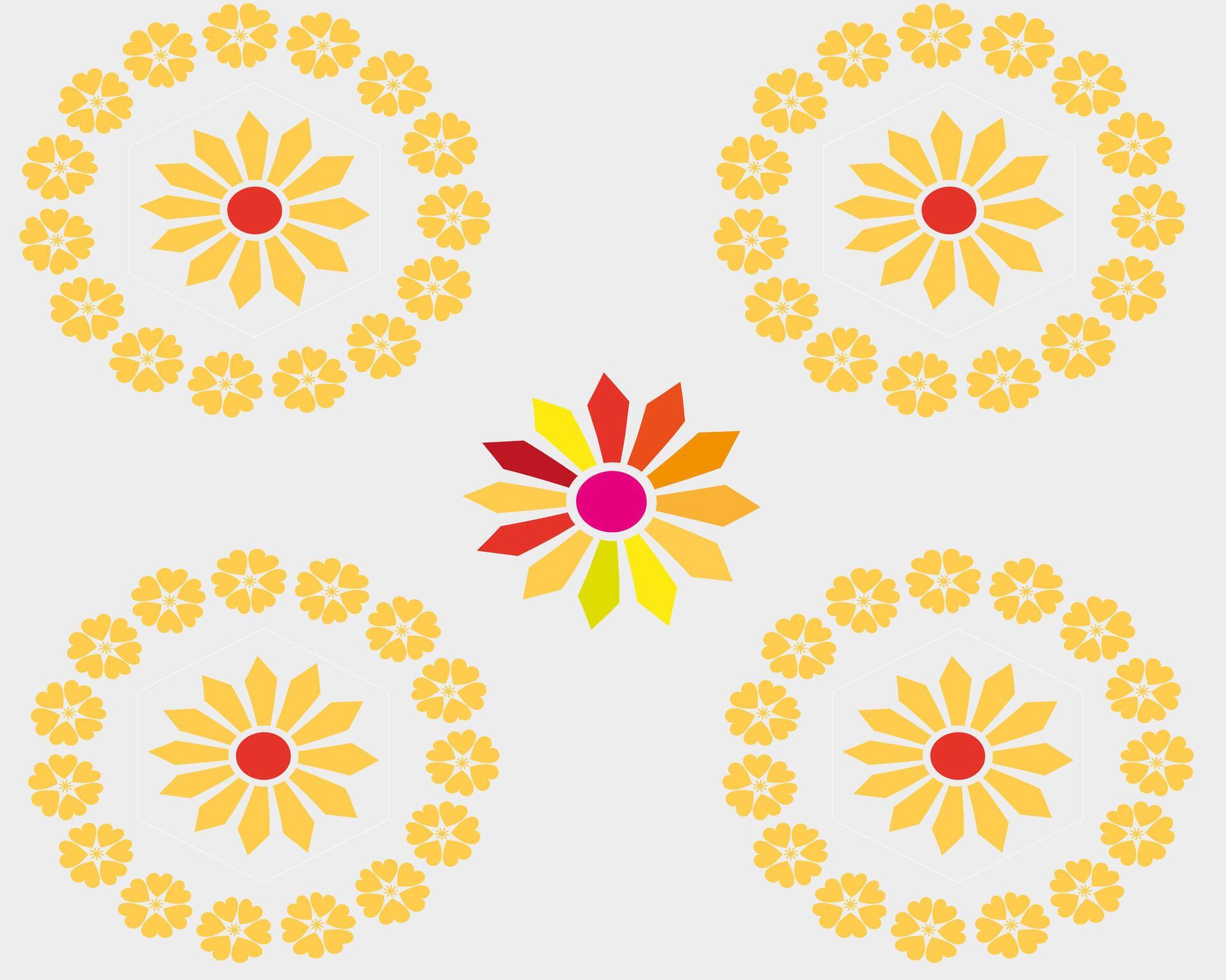 a pattern of flowers on a background. Stock Free