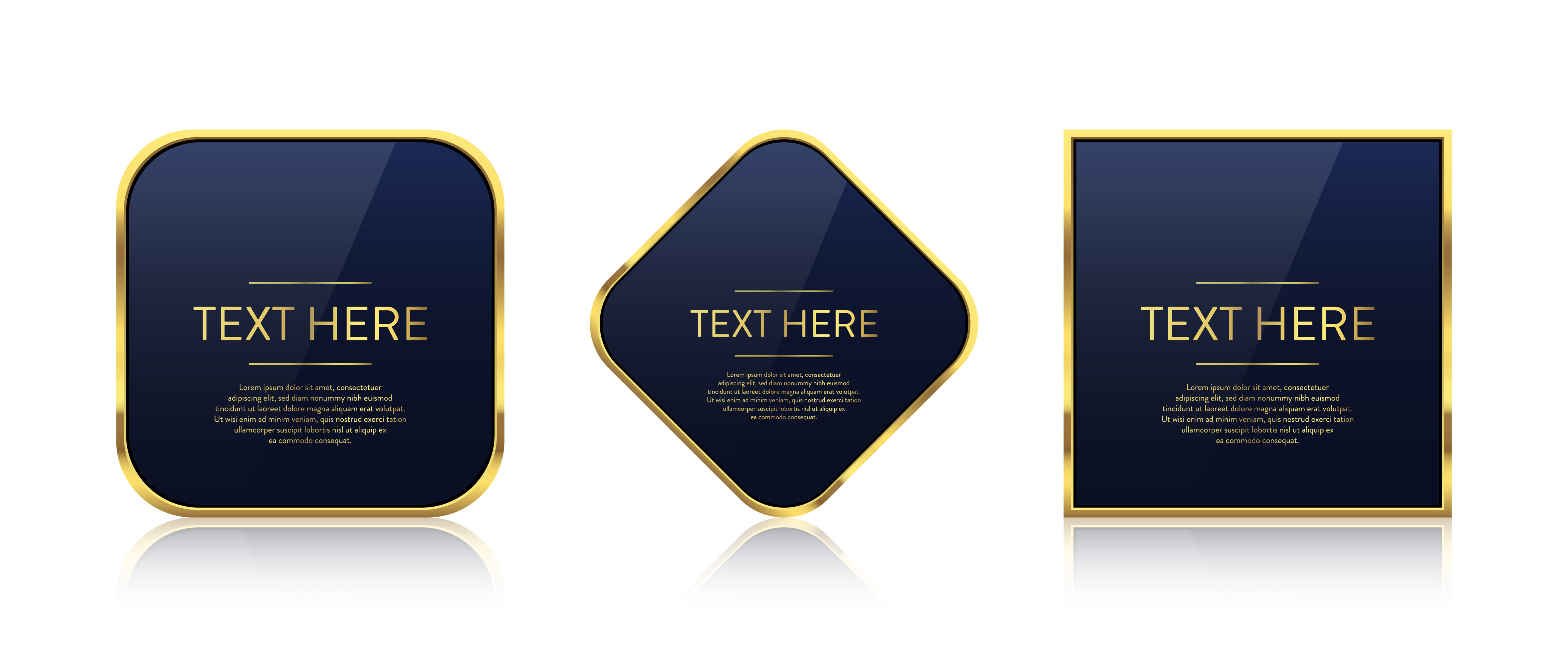 Luxury golden banner vector design illustration Free Vector