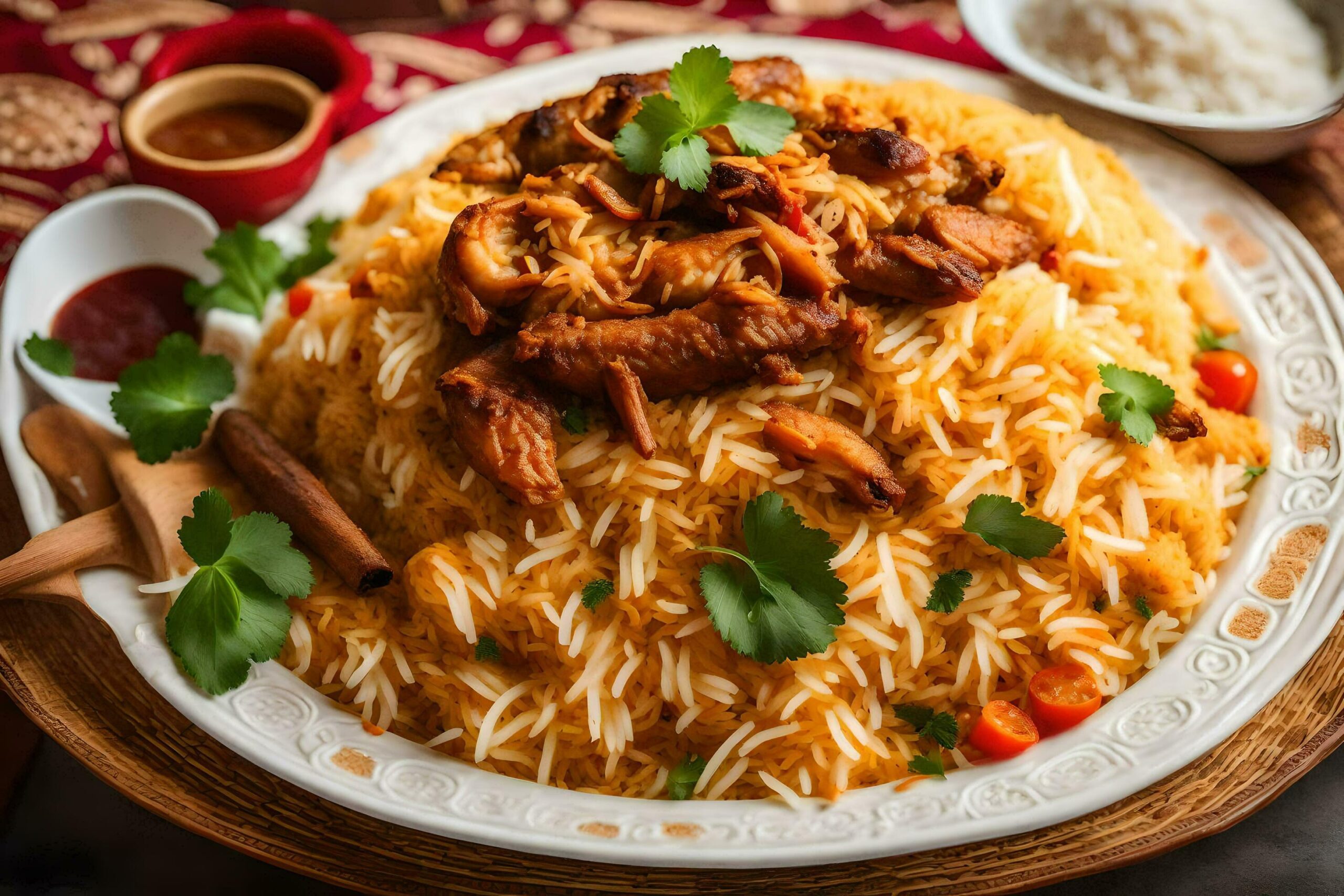 chicken biryani recipe Free Photo