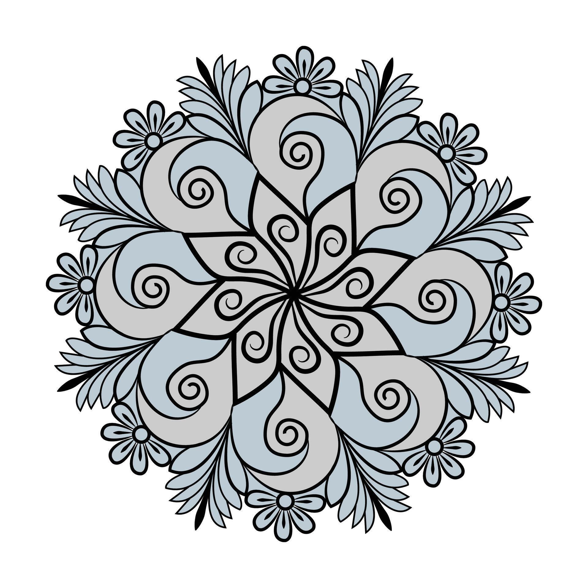 Unique standard luxury flower floral vector eps mandala for free download Stock Free