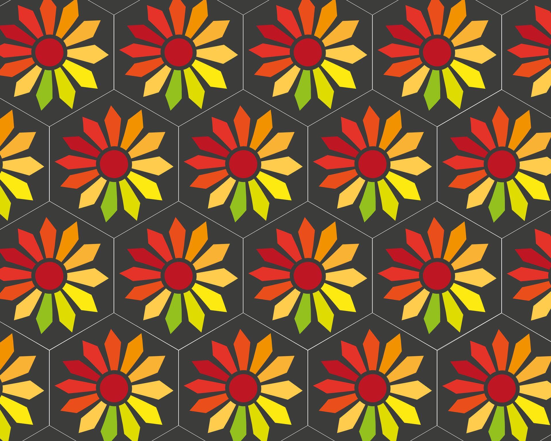 a pattern of flowers on a background. Stock Free