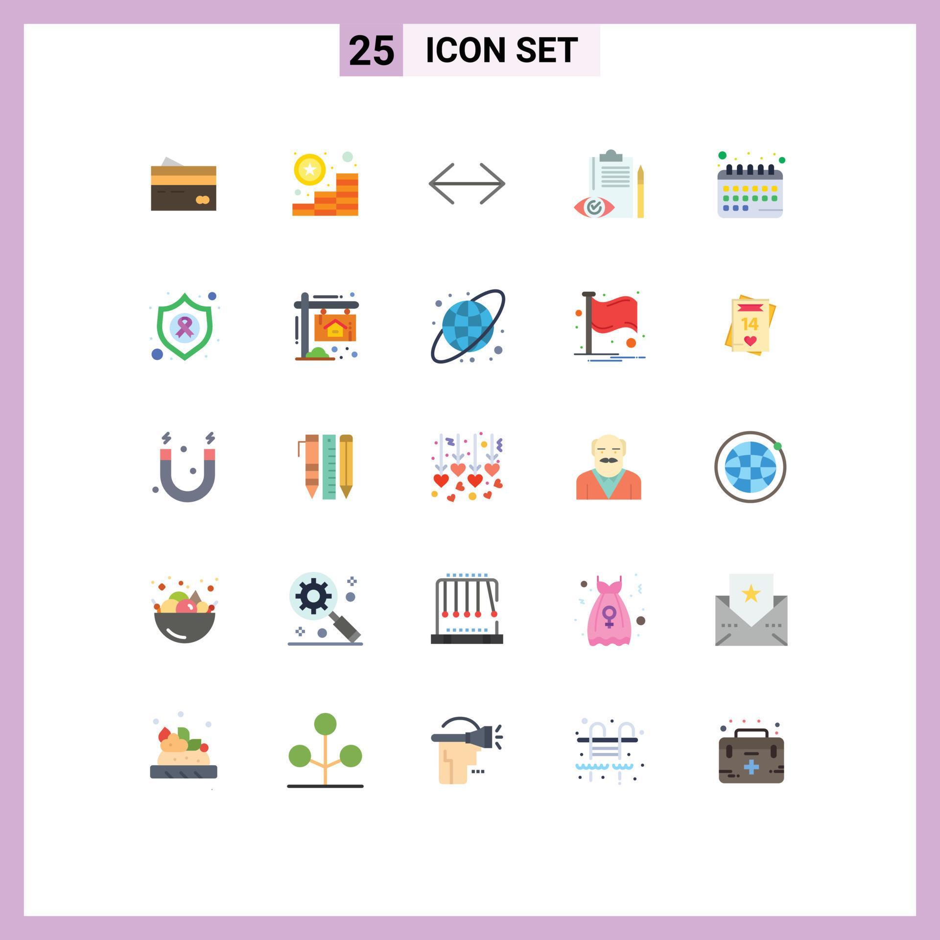 25 Creative Icons Modern Signs and Symbols of backlog right coins move arrow Editable Vector Design Elements Stock Free