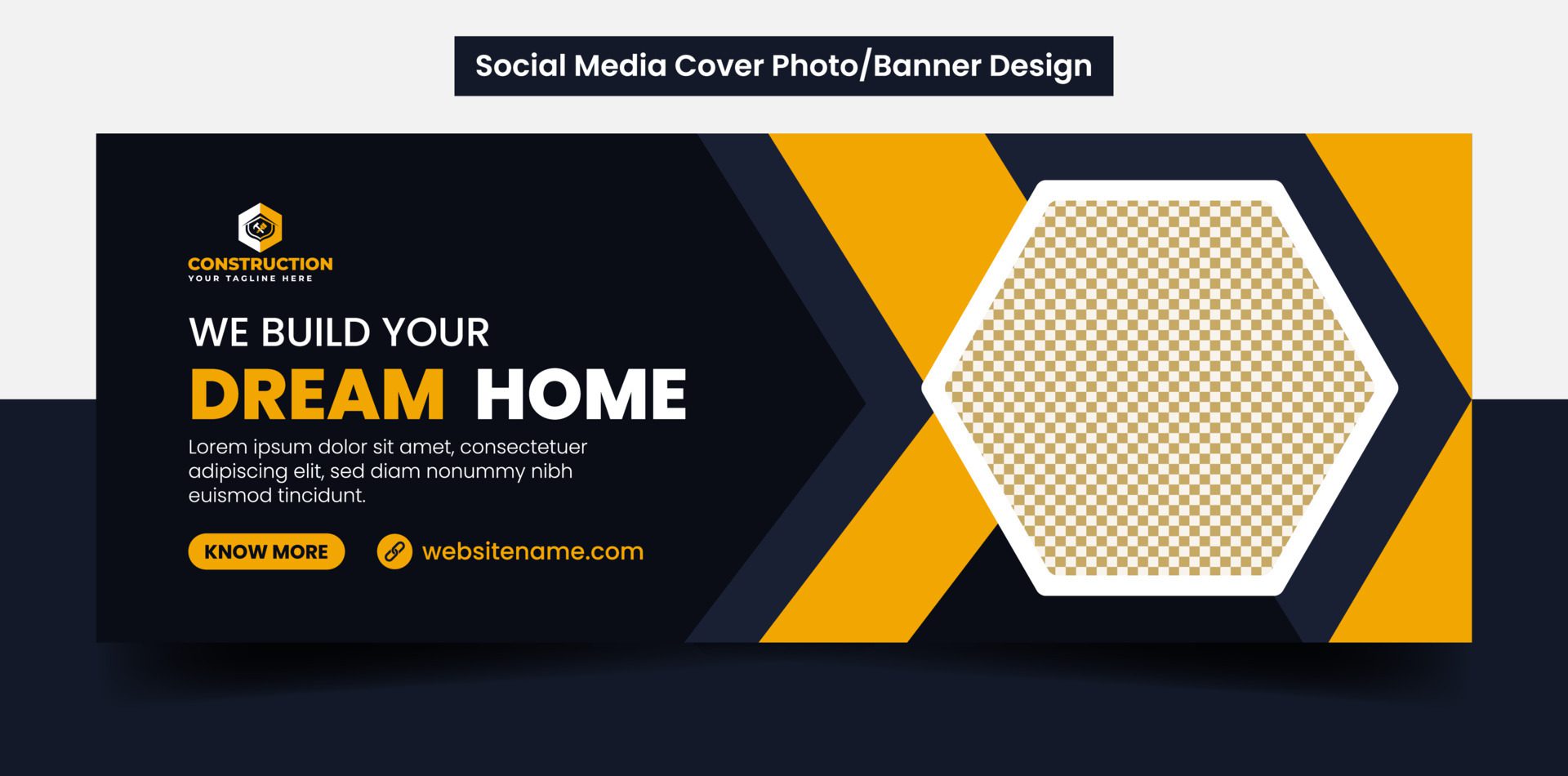 Real Estate business social media banner Free Vector