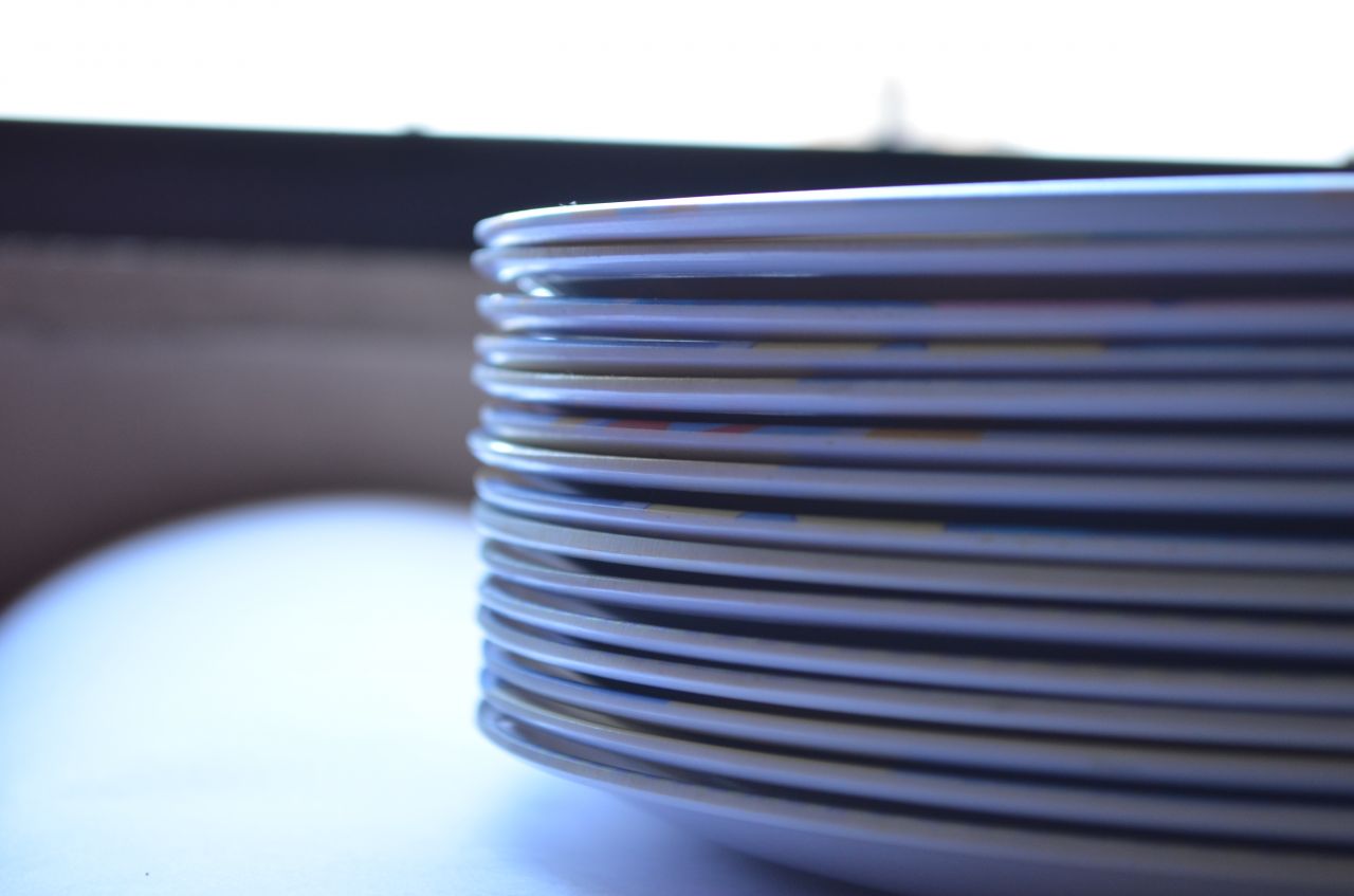 Plates Pile Stock Free