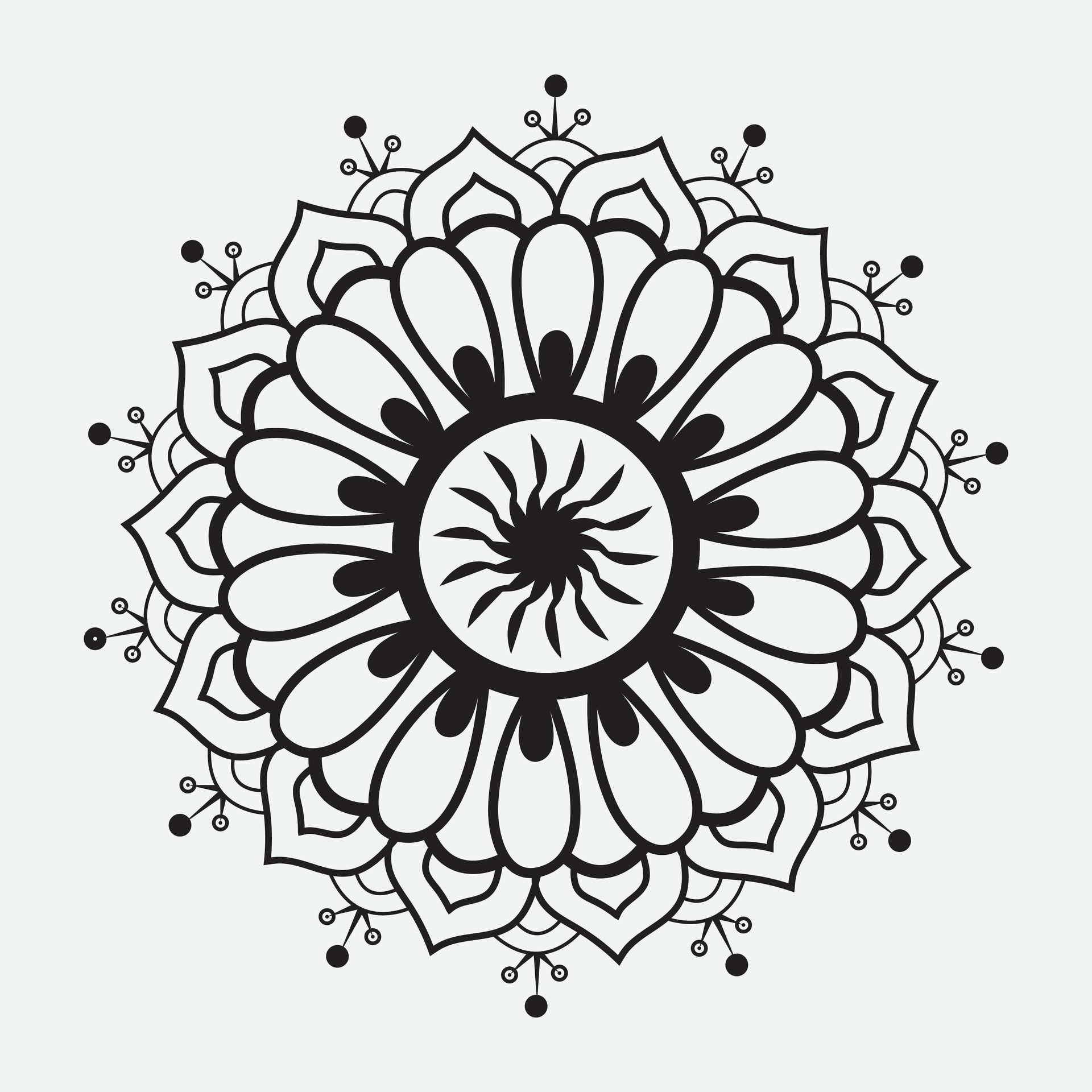 Simple creative circle template eps mandala patterns for free download Free Vector