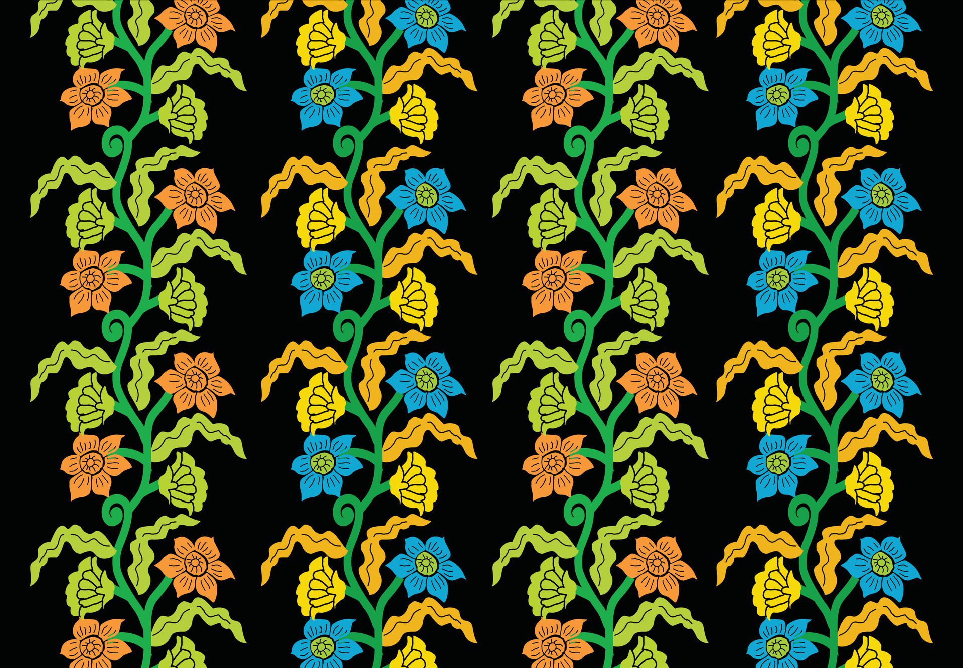 PrintIndonesian batik motifs with exclusive and classic Balinese style floral and plant patterns are suitable for various purposes. EPS 10 Free Vector