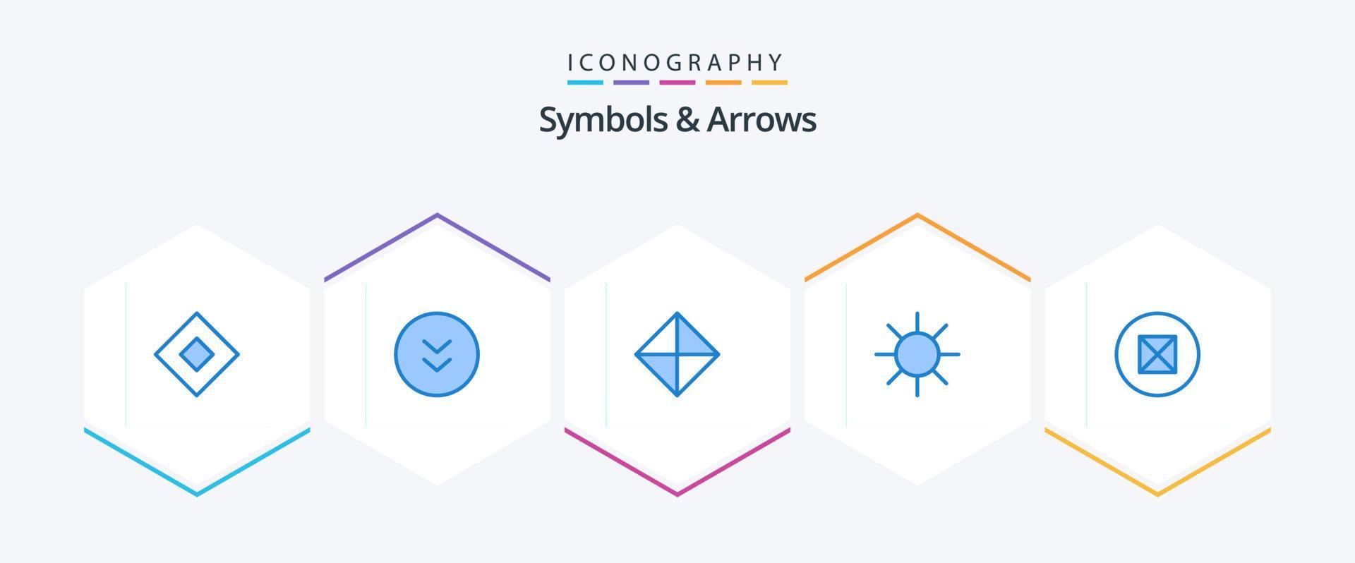 Symbols and Arrows 25 Blue icon pack including symbols. ancient. safety. ray. circle Stock Free