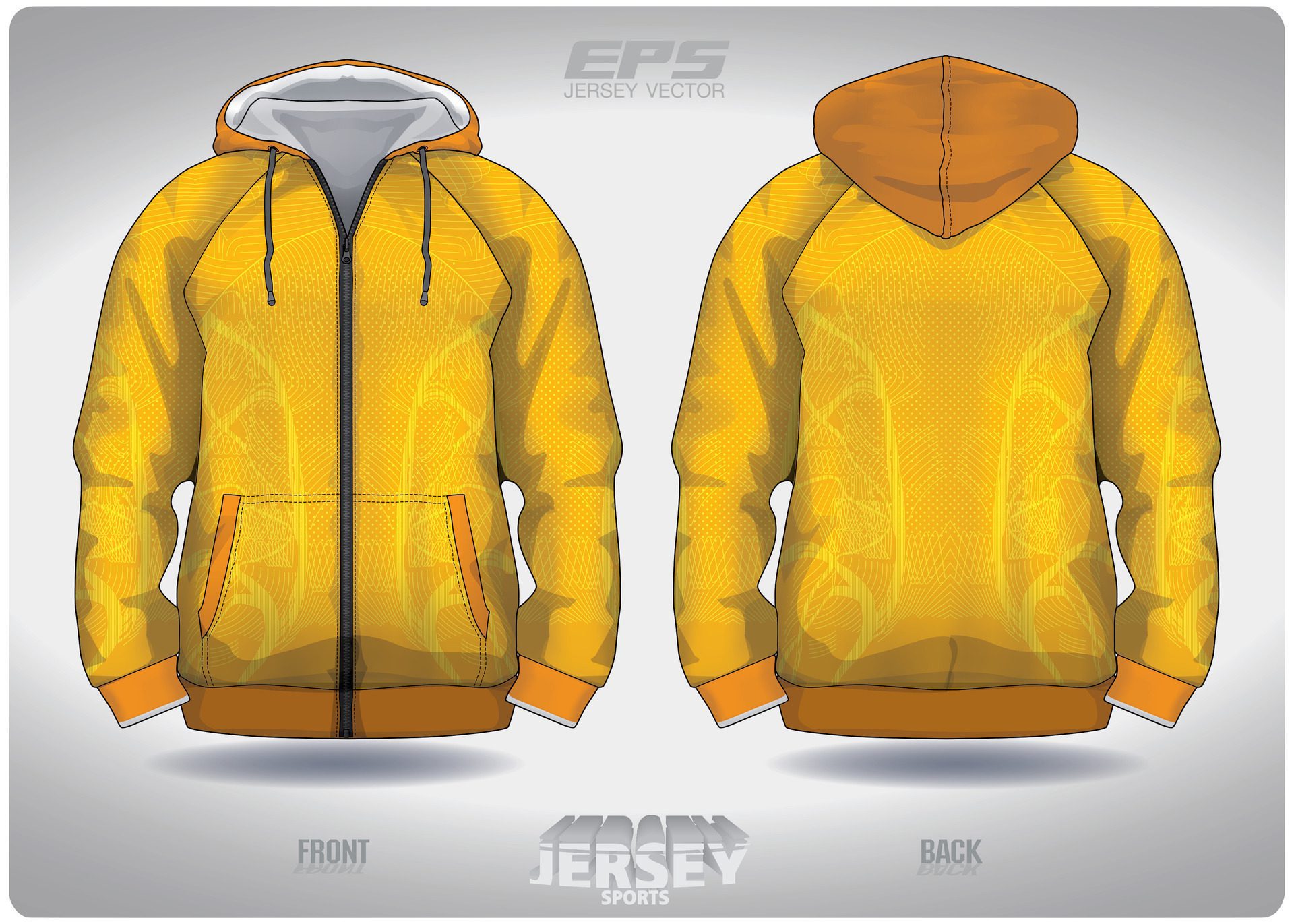 
									EPS jersey sports shirt .unique yellow fingerprint pattern design, illustration, textile background for sports long sleeve hoodie Free Vector