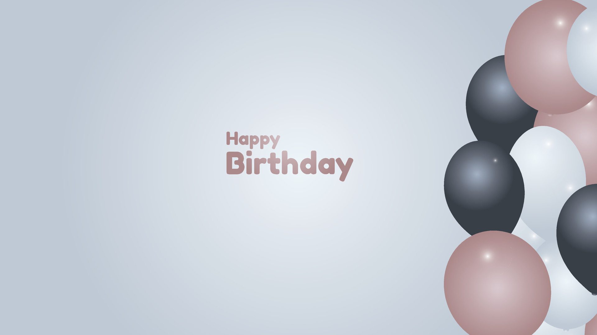 Happy Birthday background , aesthetic birthday background with baloons suitable for poster banner or gift card Free Vector