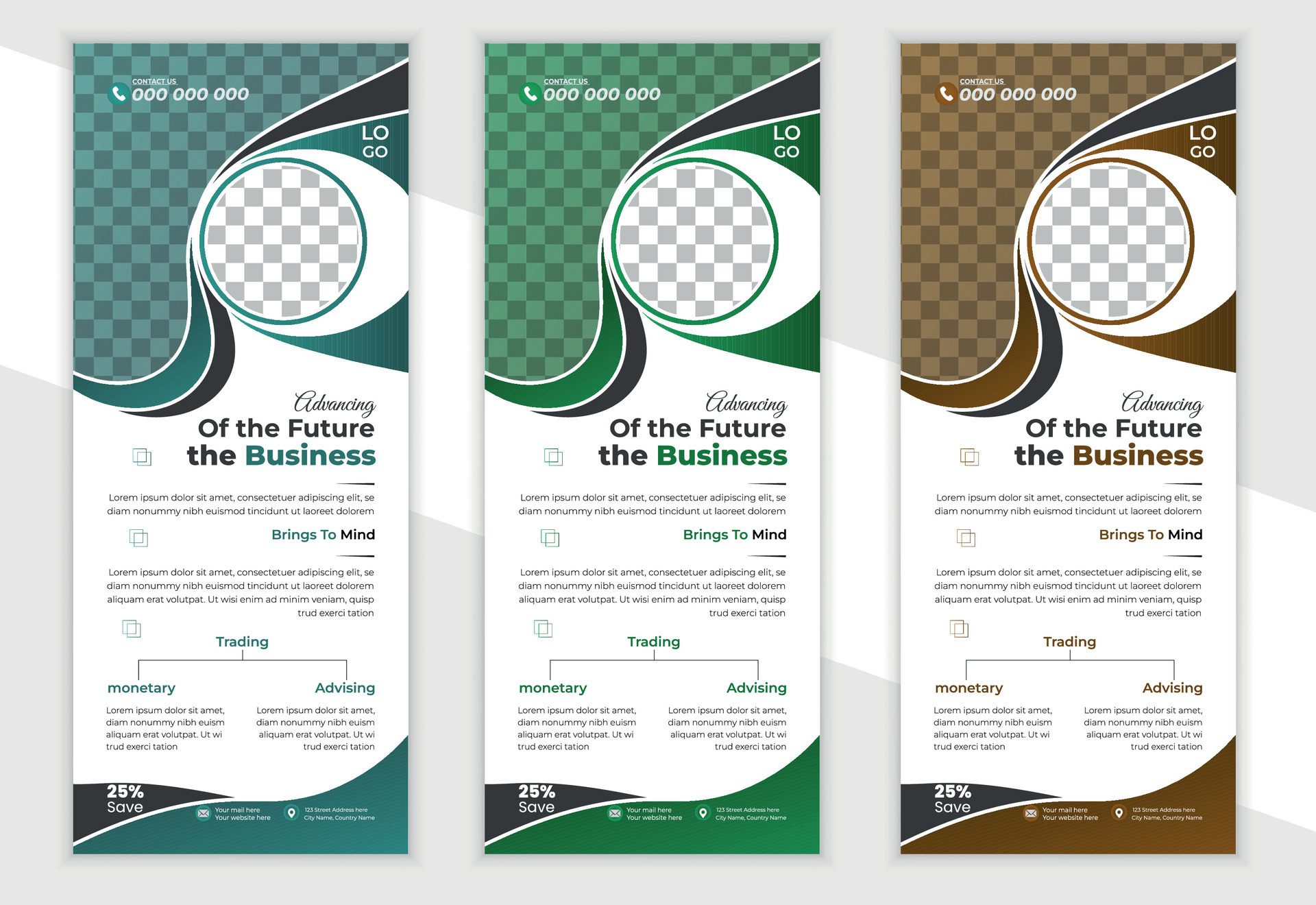 Corporate Roll up banner design template Free Vector