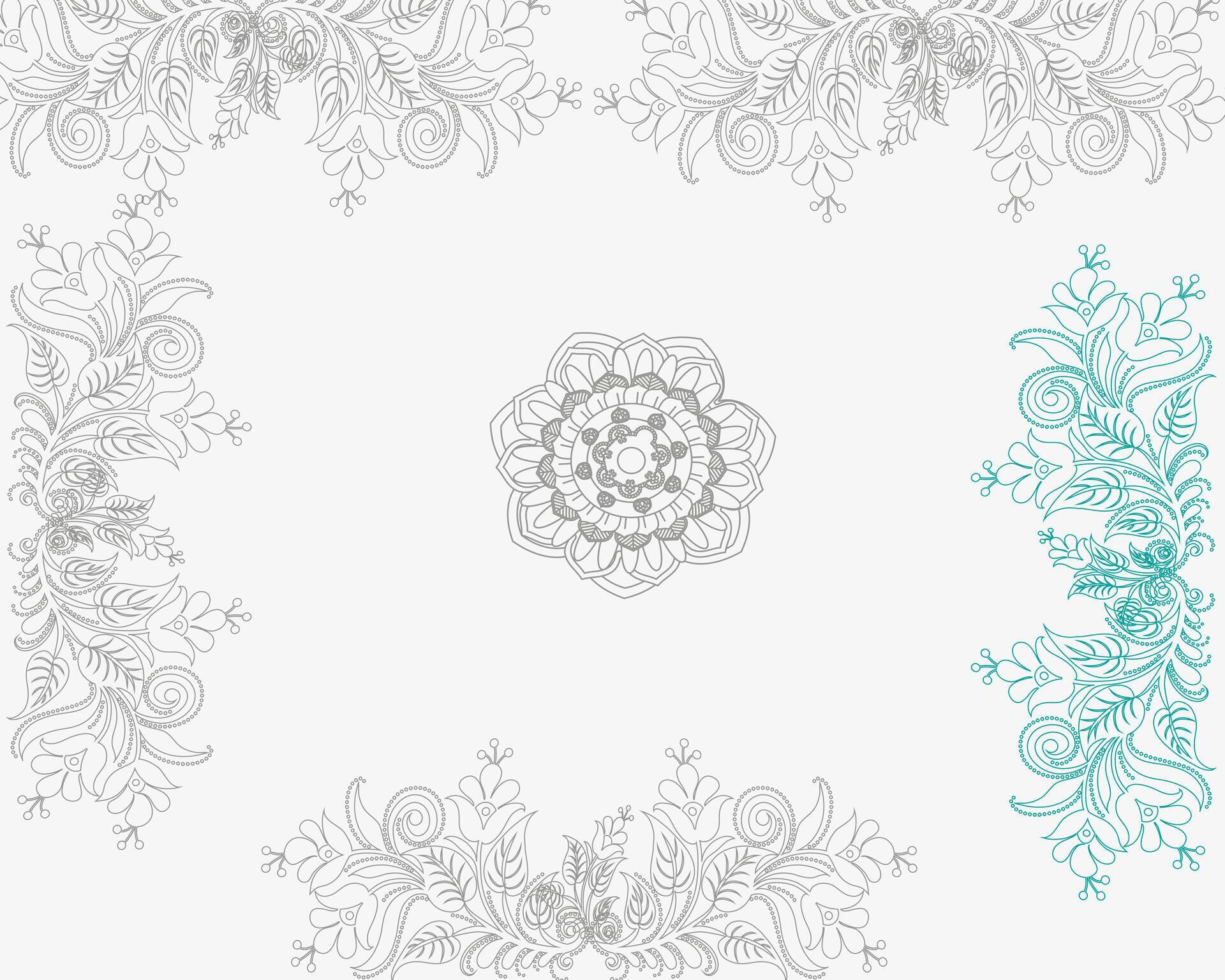 a card with a floral design on it and a place for the text flower. Stock Free