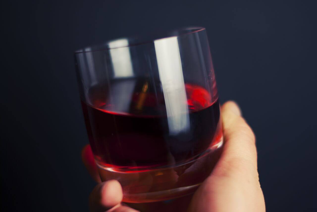 Glass Red Wine Drink Minimal Stock Free