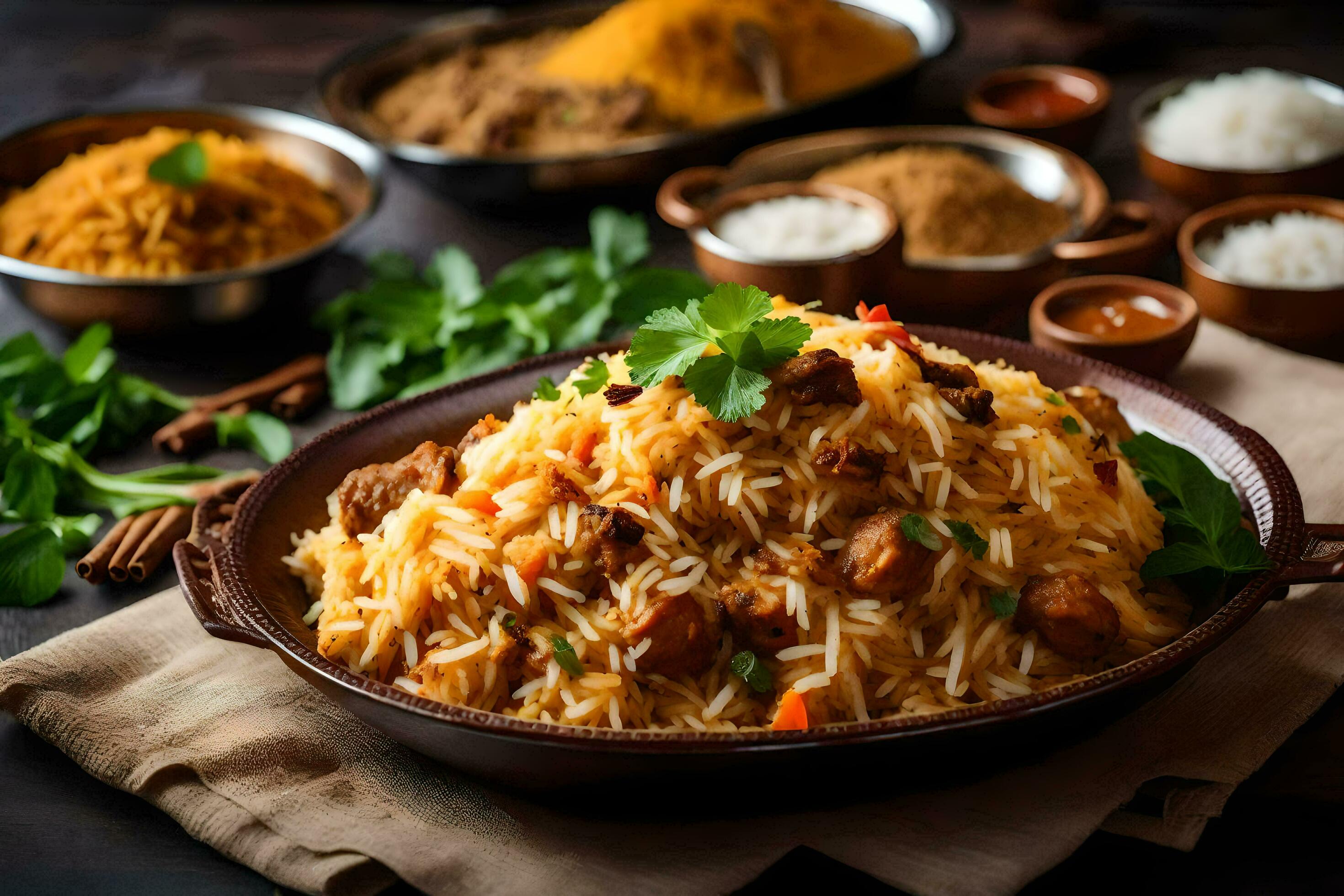 AI generated indian food recipes for the whole family Stock Free