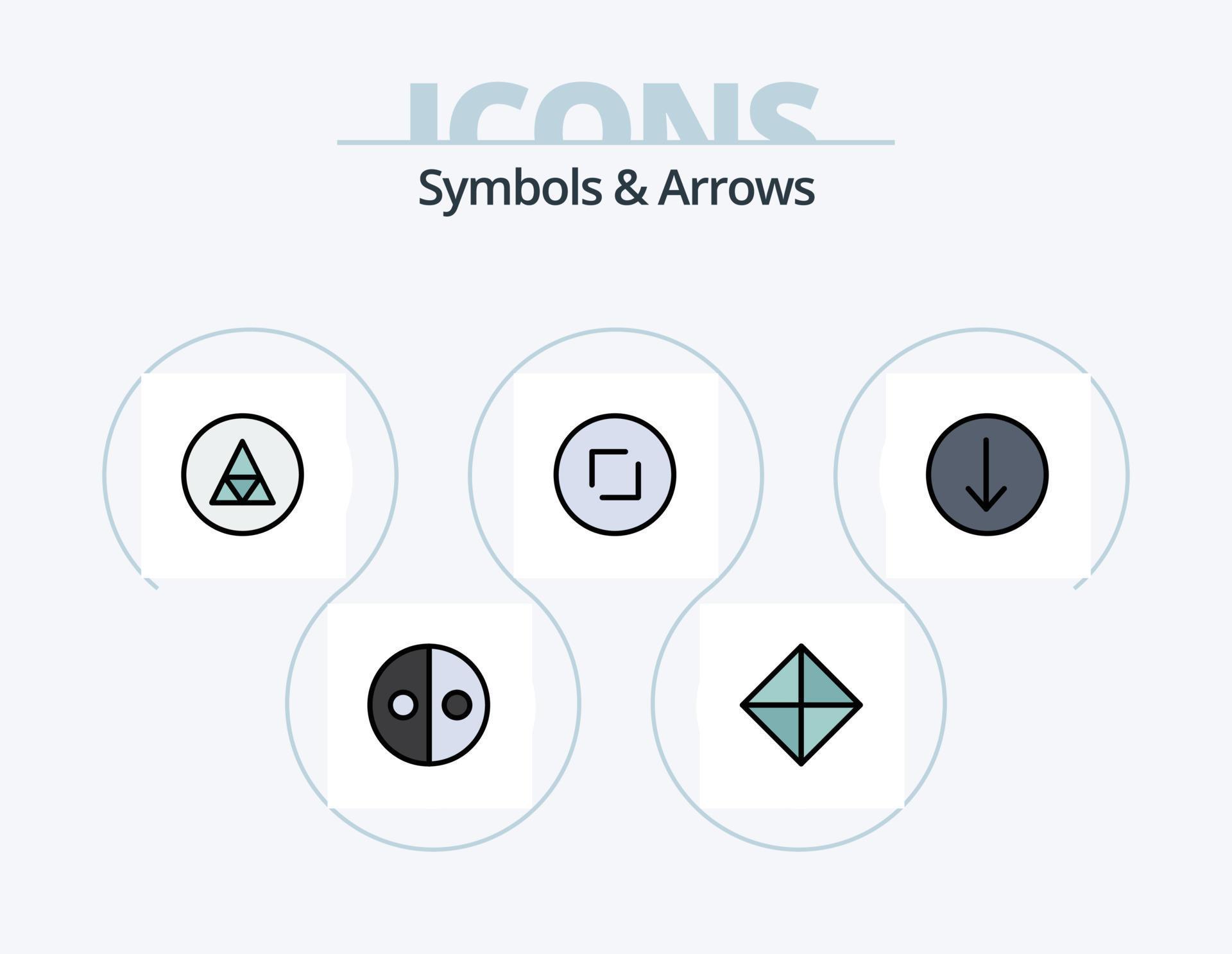 
									Symbols and Arrows Line Filled Icon Pack 5 Icon Design. symbolism. equality. arrow. up. circle Stock Free