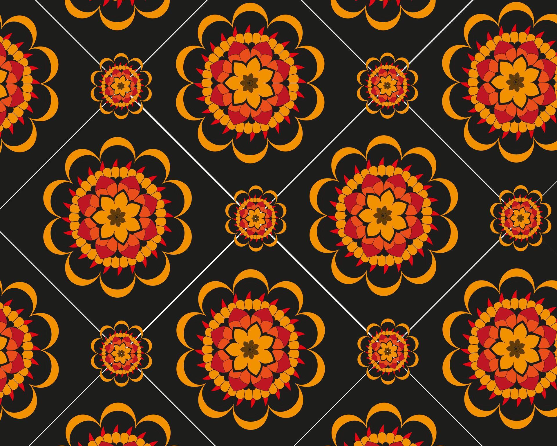 a pattern of flowers on a background. Stock Free